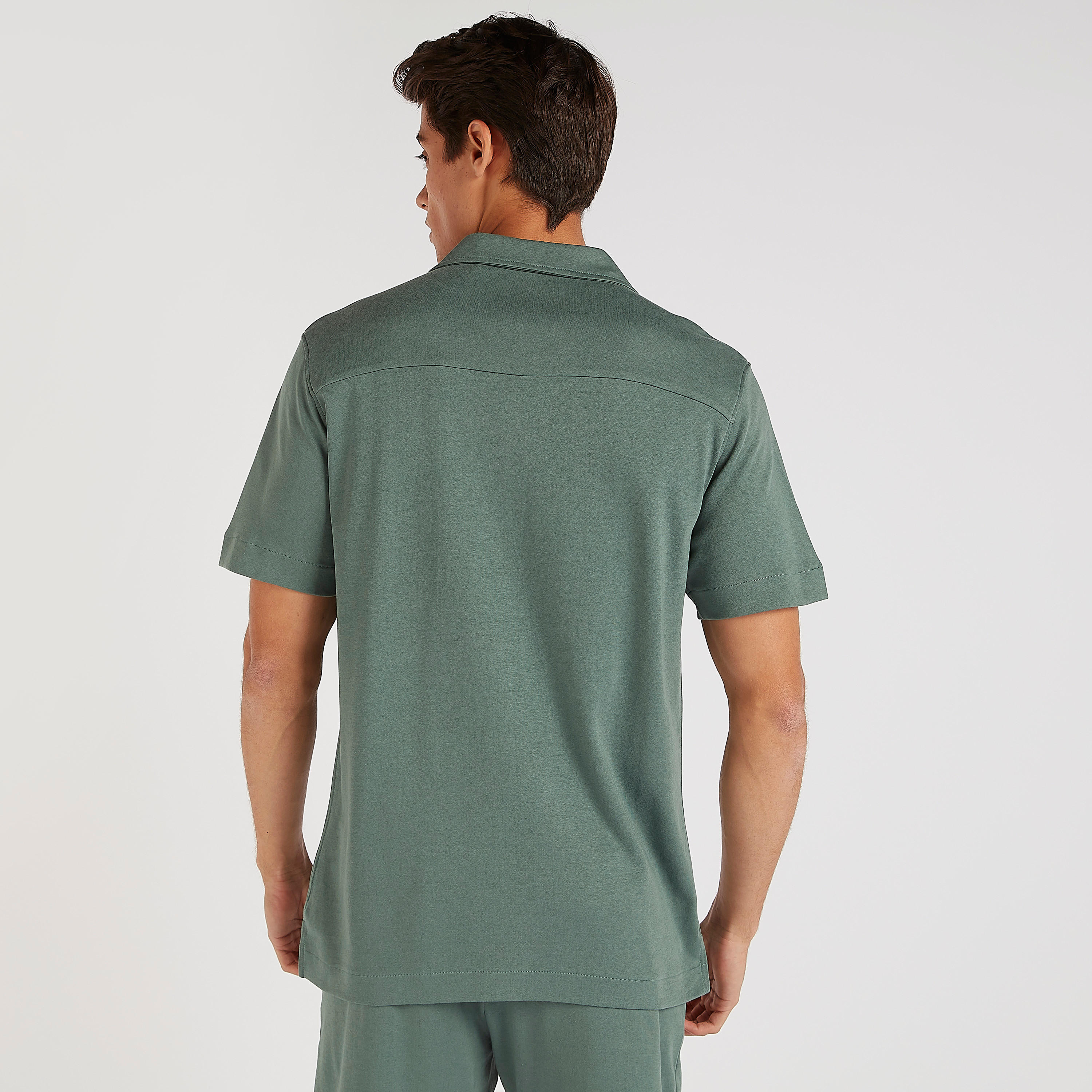 قميص سادة بأكمام قصيرة من آيكونيك-men-clothing-shirts-image-10
