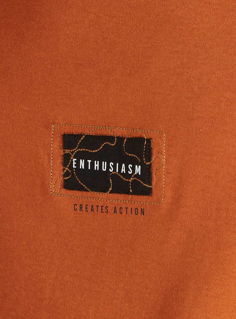 Printed Slim Fit T-shirt with Crew Neck and Short Sleeves-men-clothing-tshirtsandpolos-tshirts-image-5