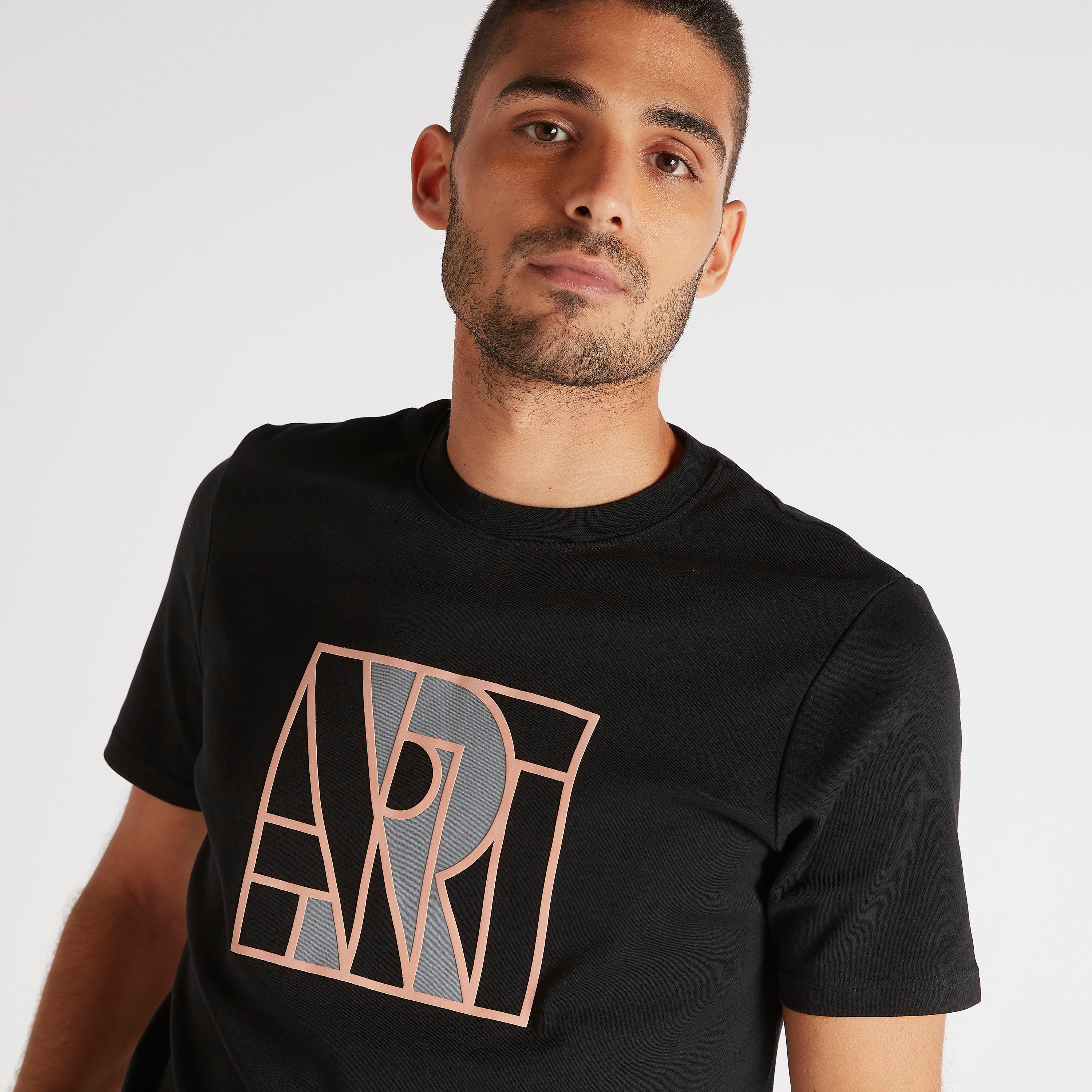 تيشيرت بقصّة سليم وياقة ضيقة وأكمام قصيرة وطبعات-men-clothing-tshirtsandpolos-tshirts-image-3