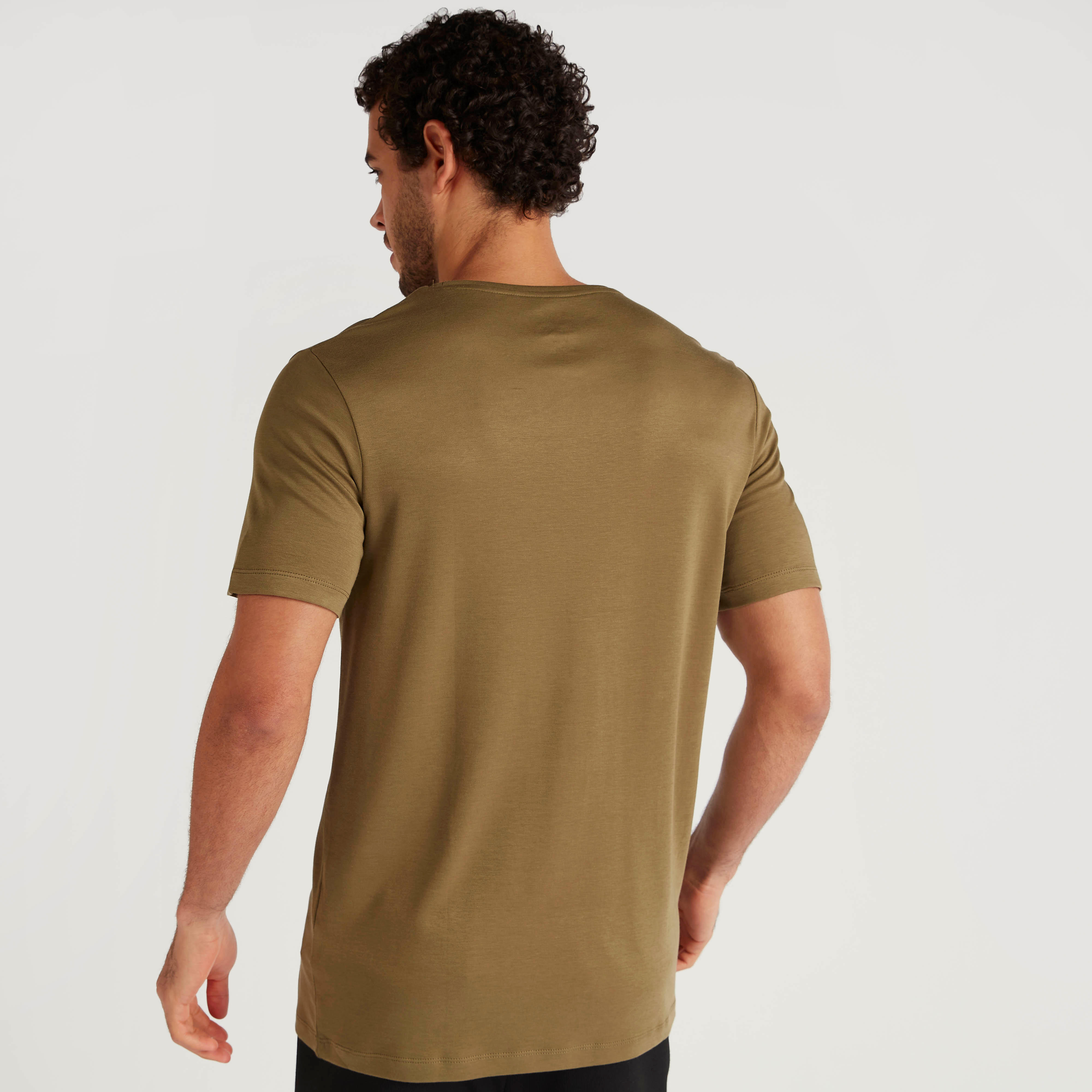 Iconic Solid Crew Neck T-shirt with Short Sleeves-men-clothing-tshirtsandpolos-tshirts-image-4