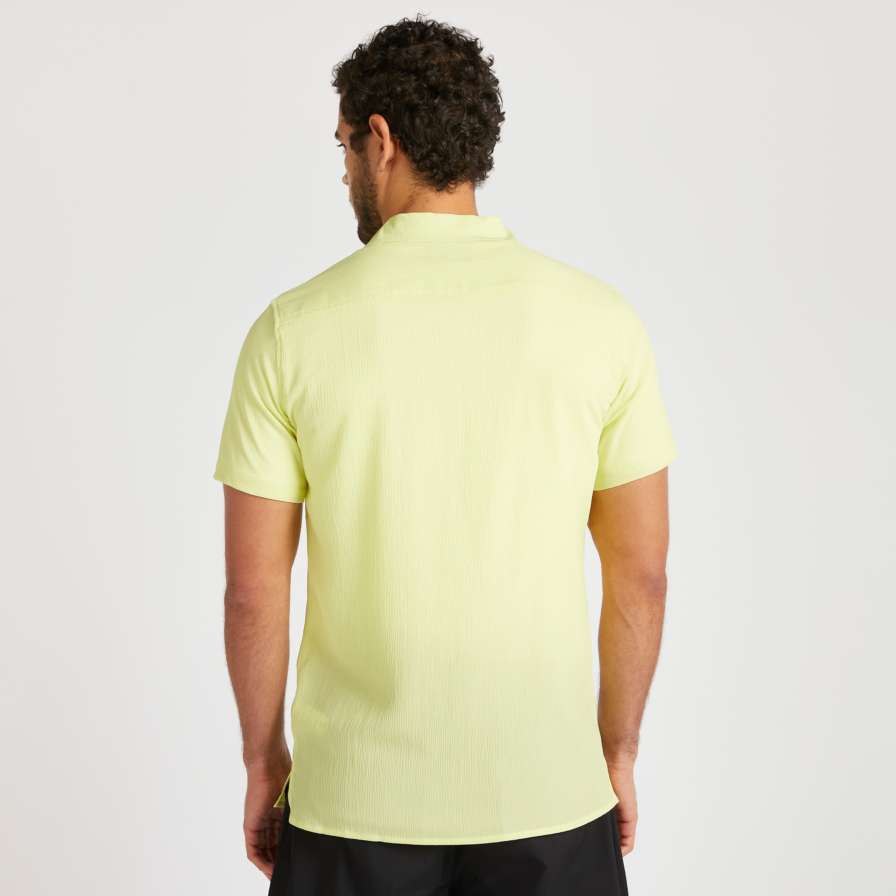 تيشيرت بارز الملمس بقصّة سليم وأكمام قصيرة من آيكونيك-men-clothing-shirts-image-6