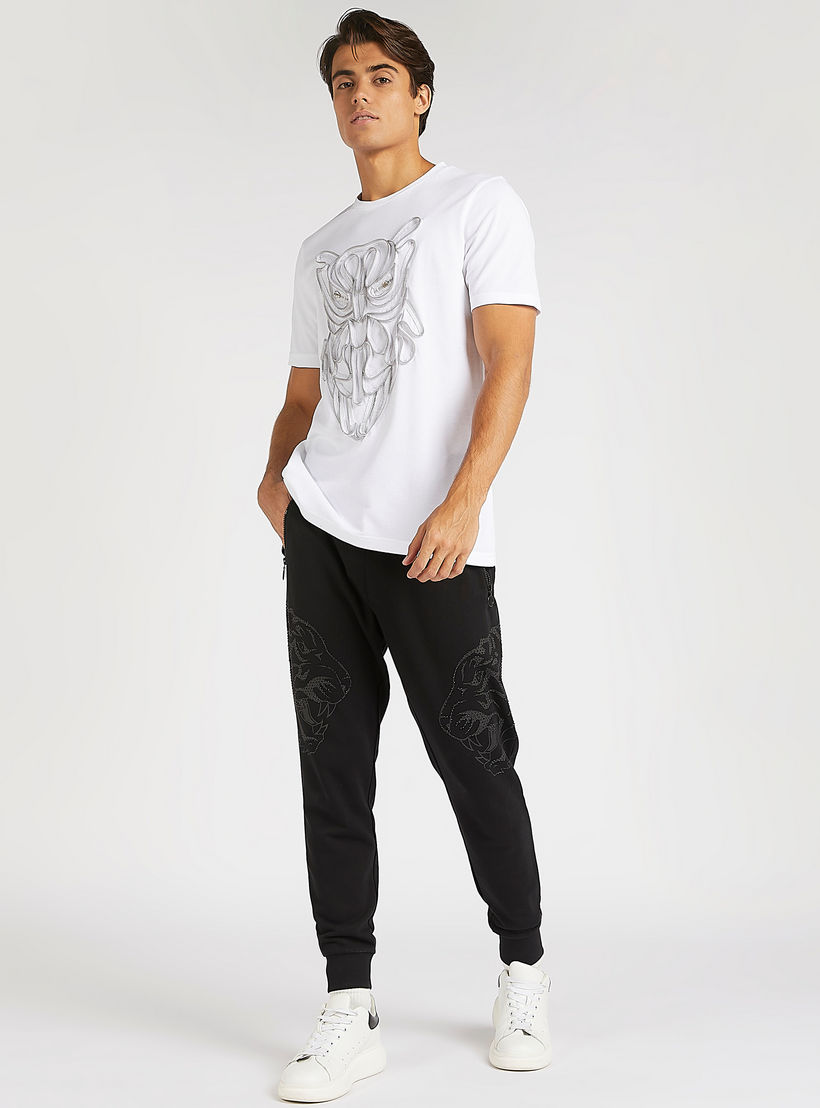 تيشيرت مزيّن بسحّاب وياقة ضيّقة من آيكونيك-men-clothing-tshirtsandpolos-tshirts-image-3