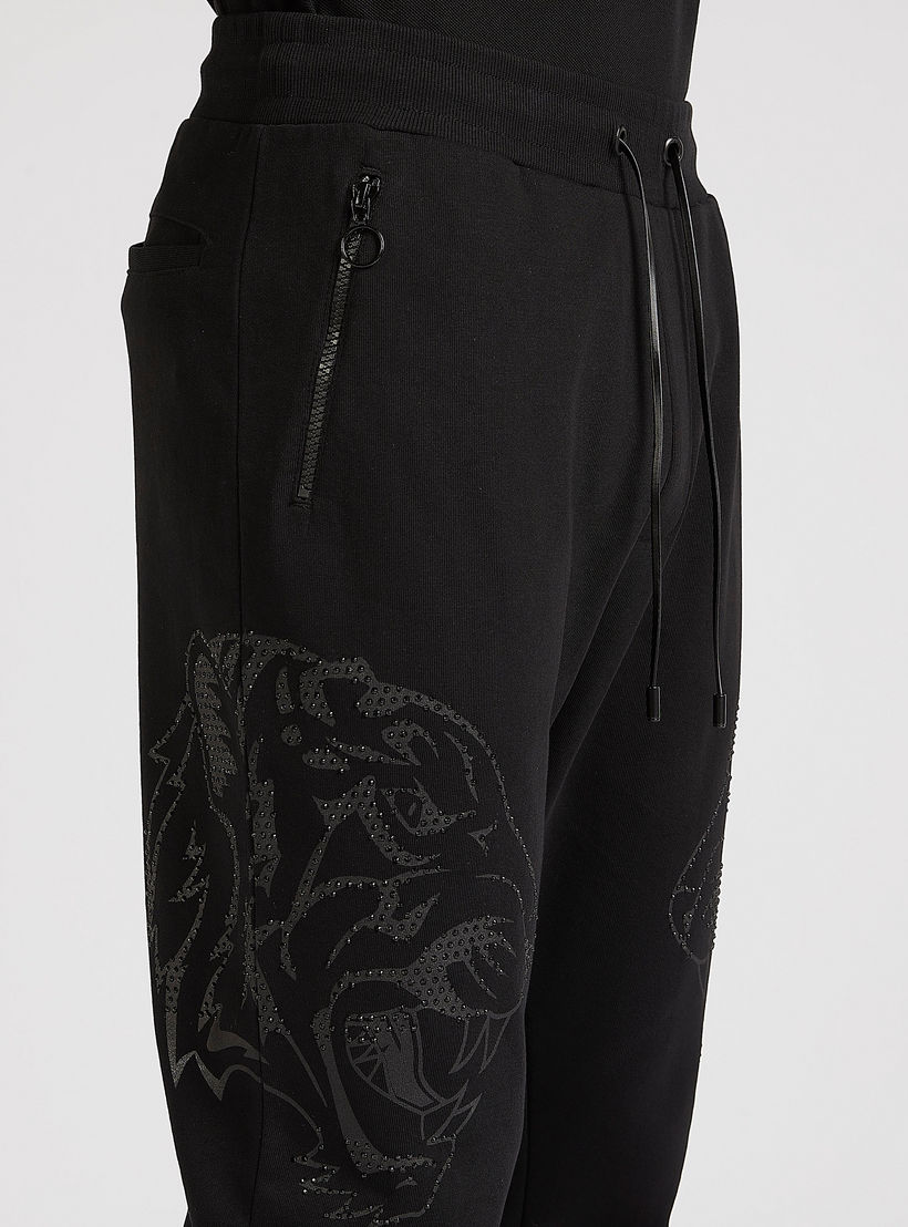 بنطلون رياضي بخصر مرن وجيوب بسحّاب من آيكونيك-men-clothing-bottoms-joggers-image-3