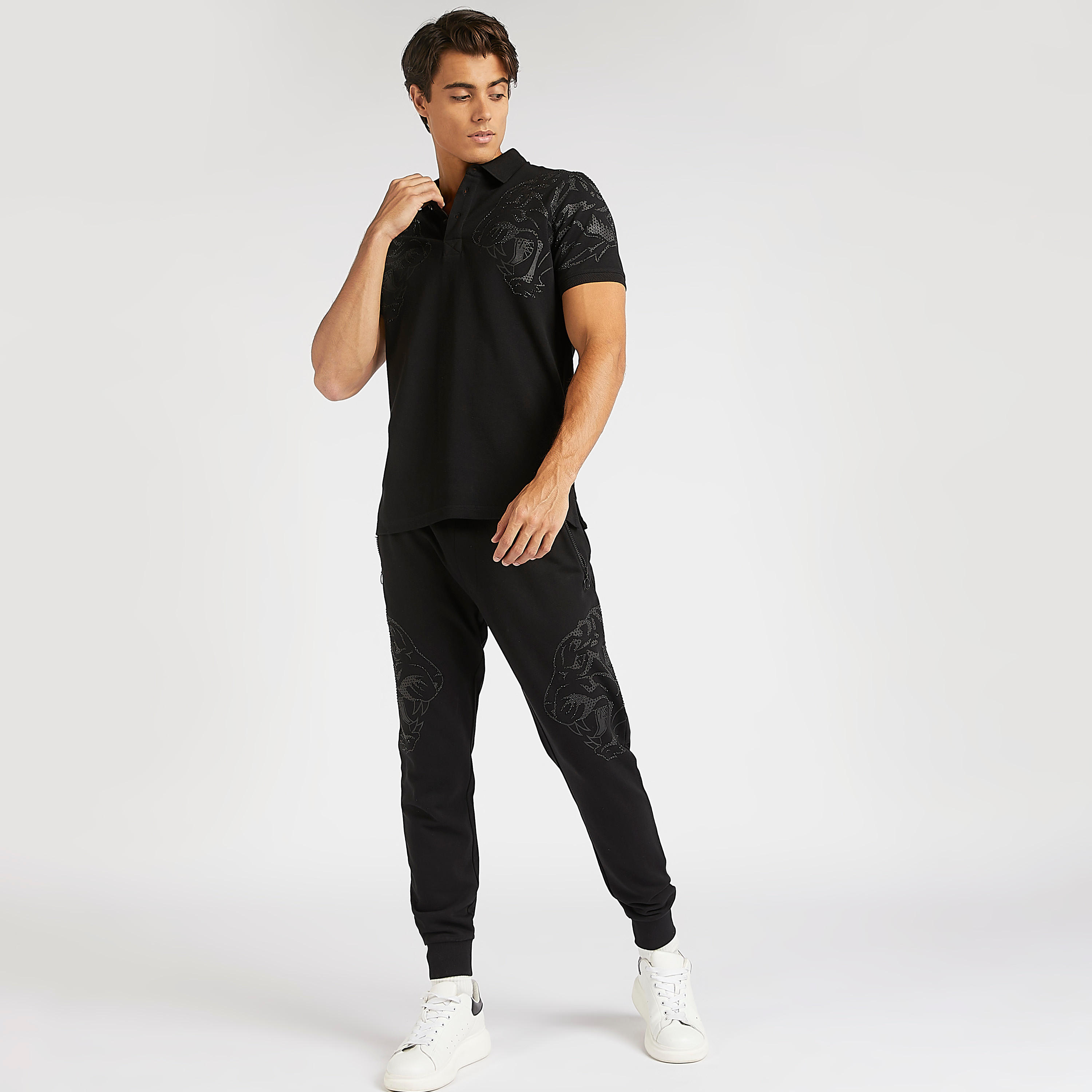 تيشيرت بولو سادة بأكمام قصيرة من آيكونيك-men-clothing-tshirtsandpolos-polos-image-2