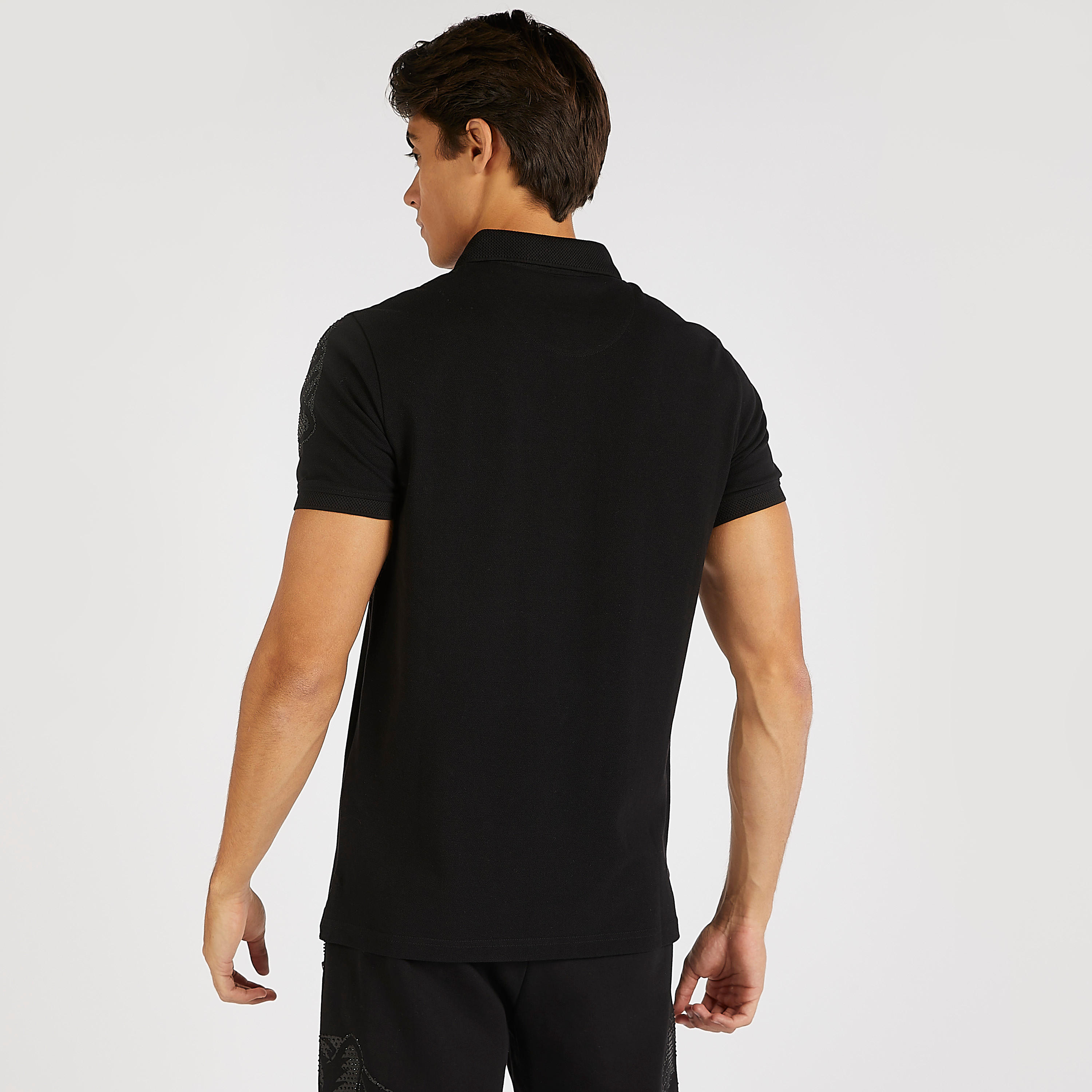 تيشيرت بولو سادة بأكمام قصيرة من آيكونيك-men-clothing-tshirtsandpolos-polos-image-4