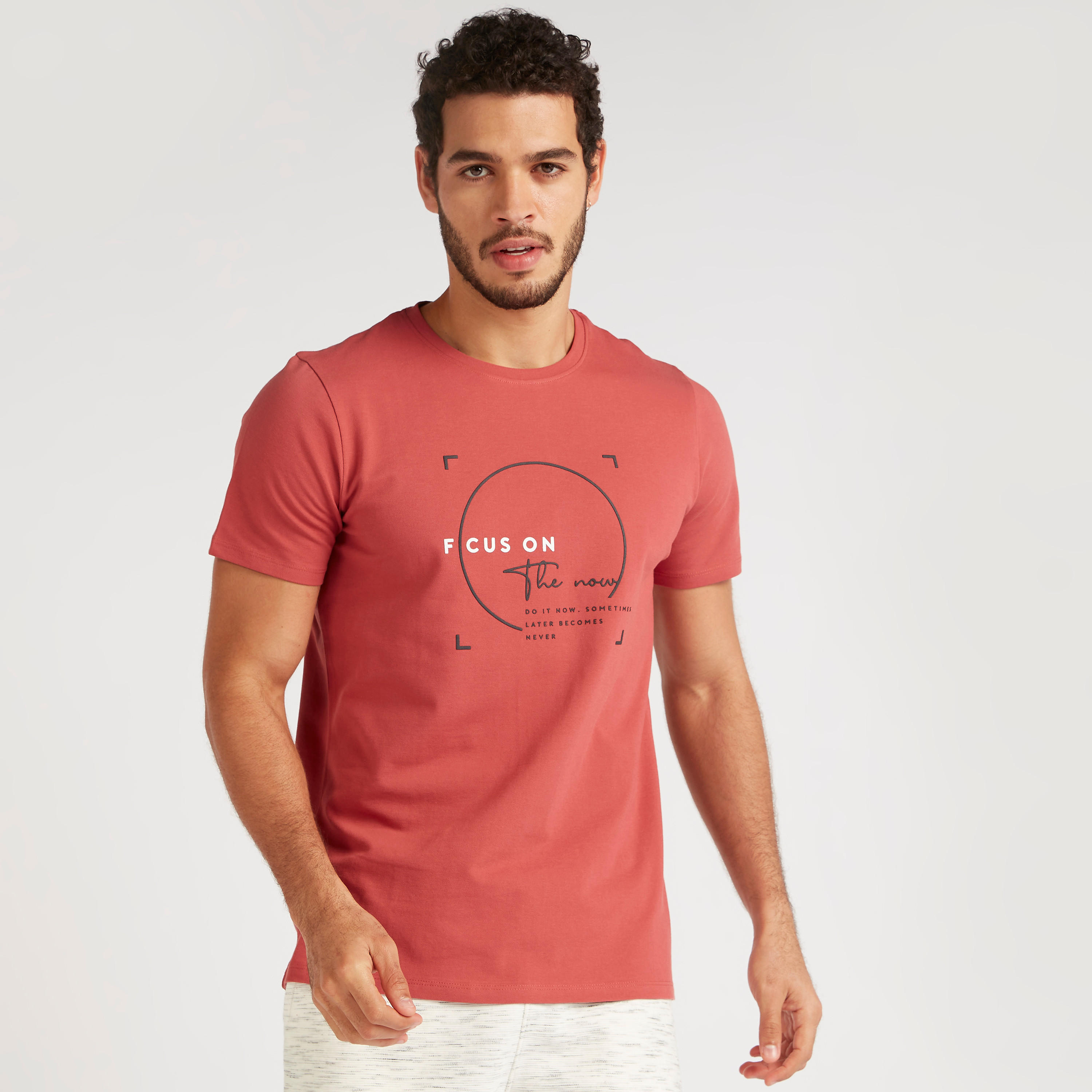 Iconic Printed Crew Neck T-shirt with Short Sleeves-men-clothing-tshirtsandpolos-tshirts-image-1
