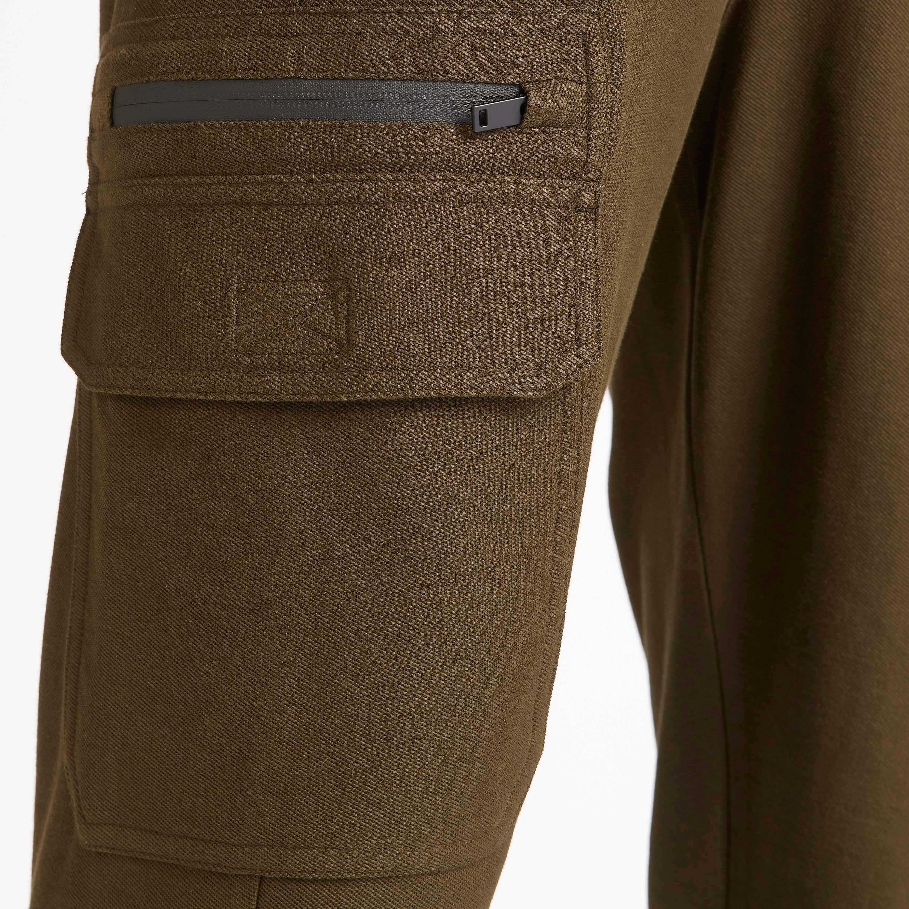 بنطلون رياضي سادة بجيوب ورباط إغلاق من آيكونيك-men-clothing-bottoms-joggers-image-3