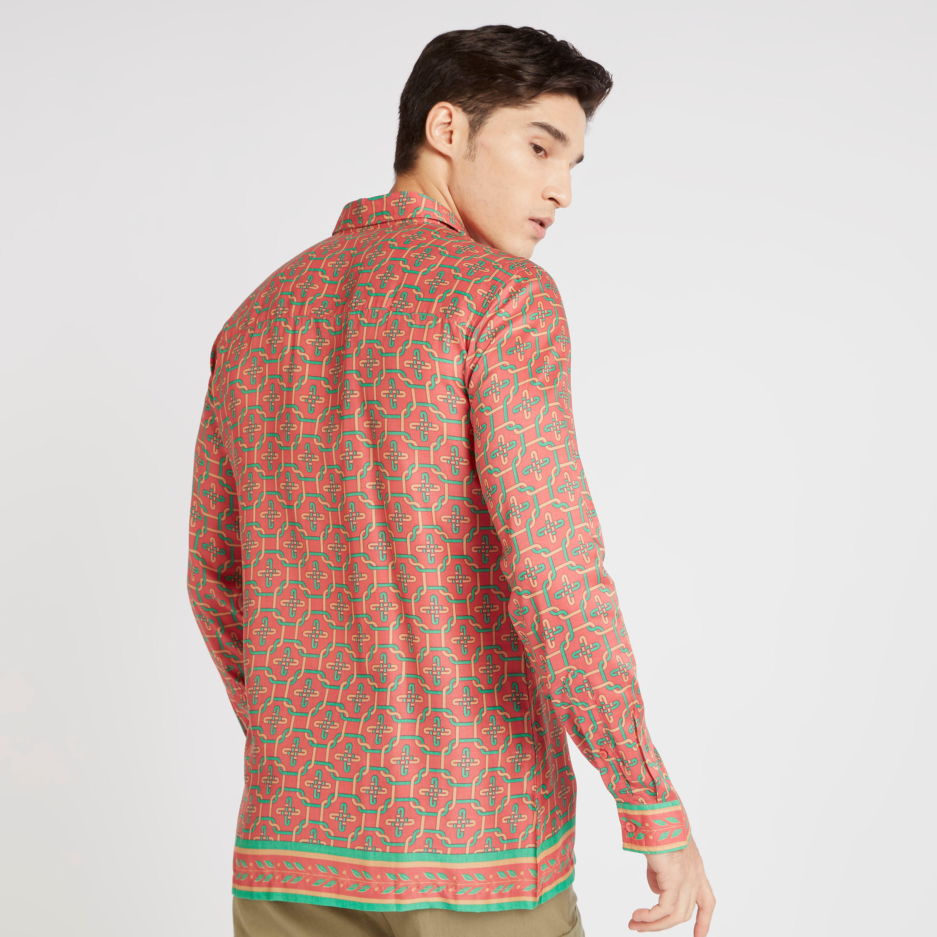 تيشيرت بطبعات وأكمام طويلة من آيكونيك-men-clothing-shirts-image-4