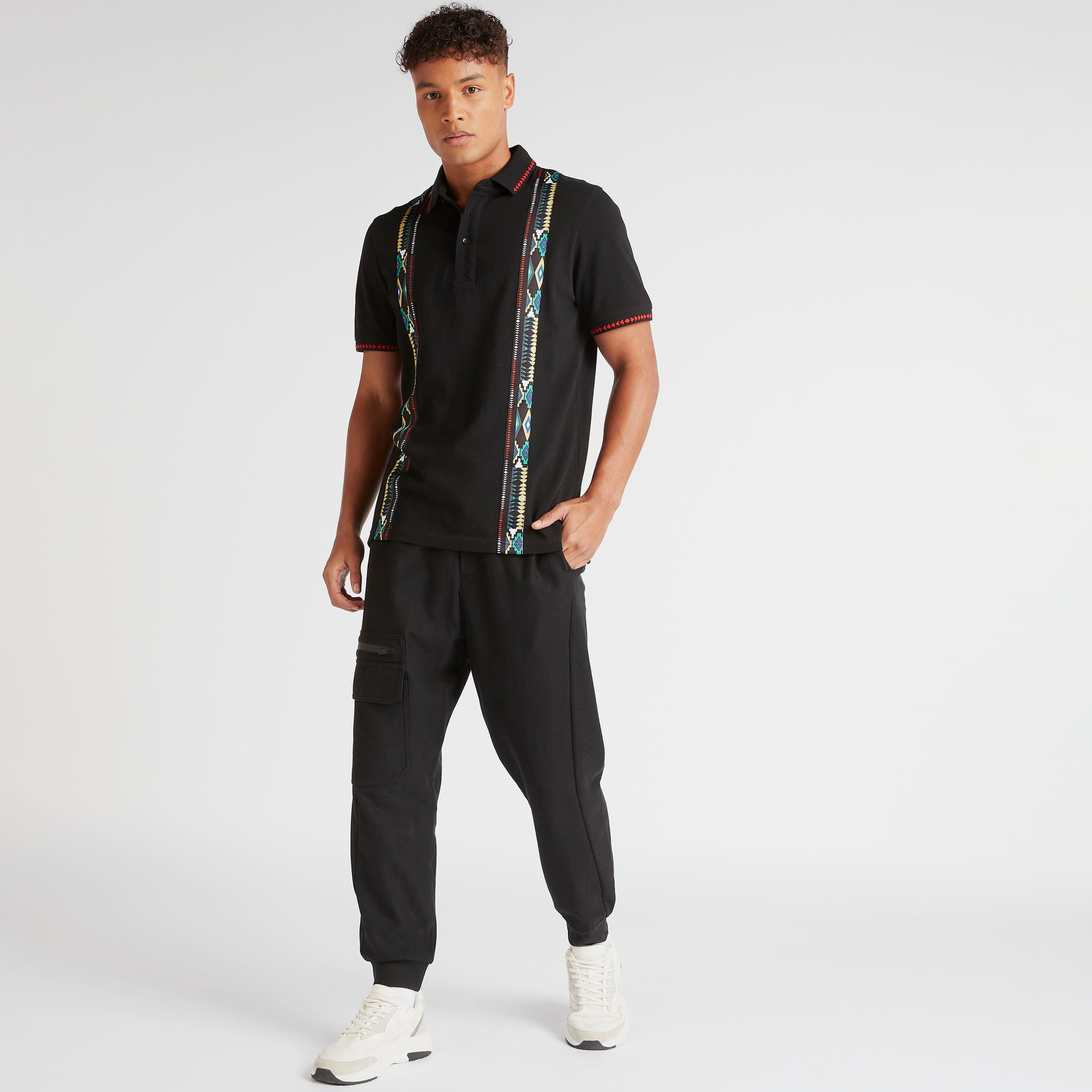 Iconic Printed Polo T-shirt with Short Sleeves-men-clothing-tshirtsandpolos-polos-image-2