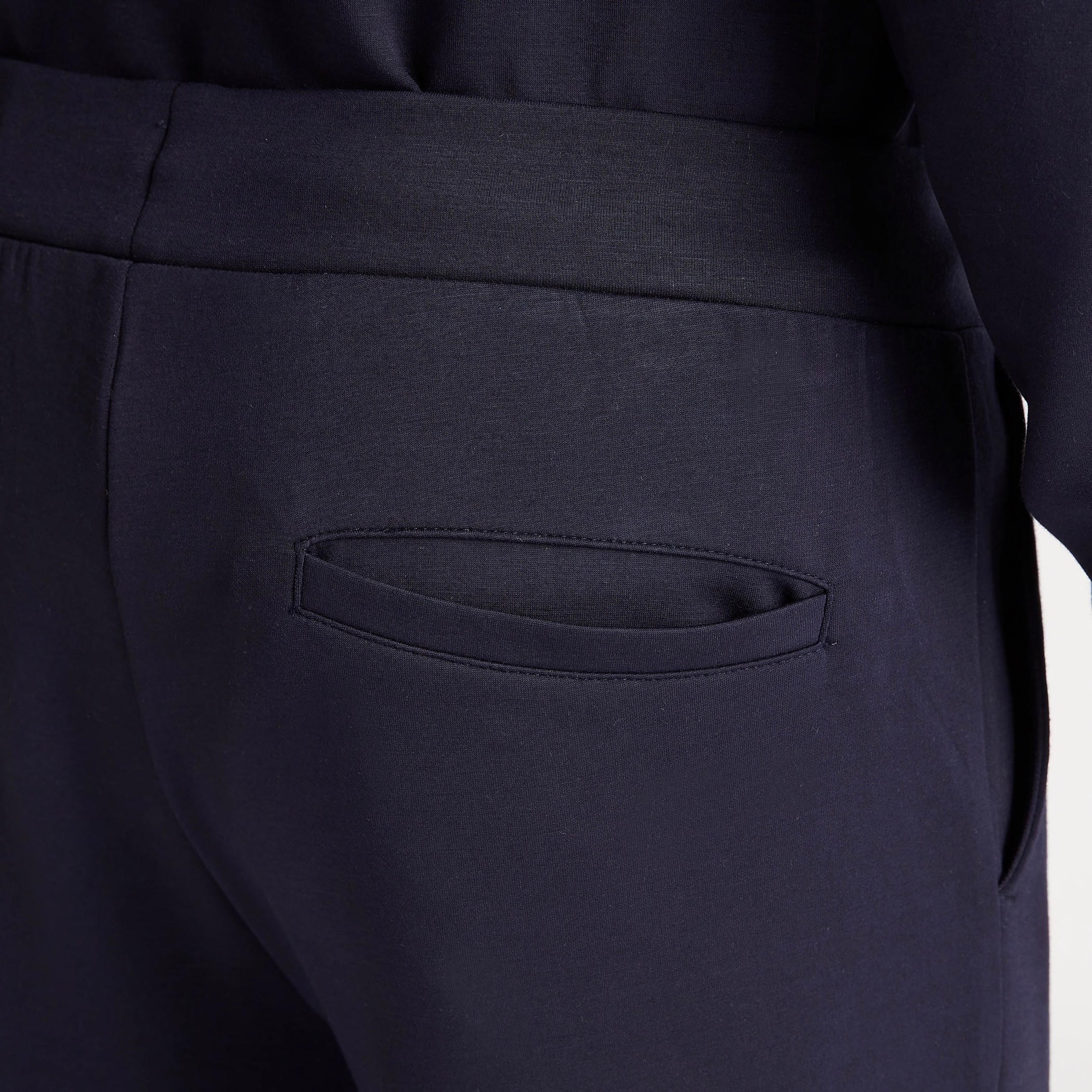 بنطلون رياضي سادة بخصر فليكسي متوسّط الارتفاع وجيوب-men-clothing-bottoms-joggers-image-5
