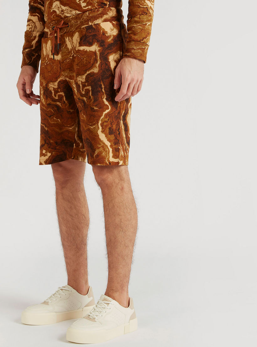 Iconic Print Slim-Fit Shorts with Drawstring Closure-men-clothing-bottoms-shorts-image-1