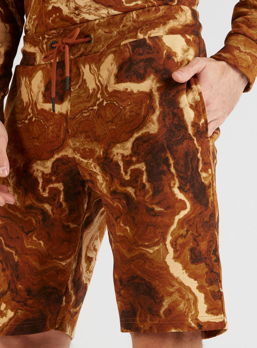 Iconic Print Slim-Fit Shorts with Drawstring Closure-men-clothing-bottoms-shorts-image-3