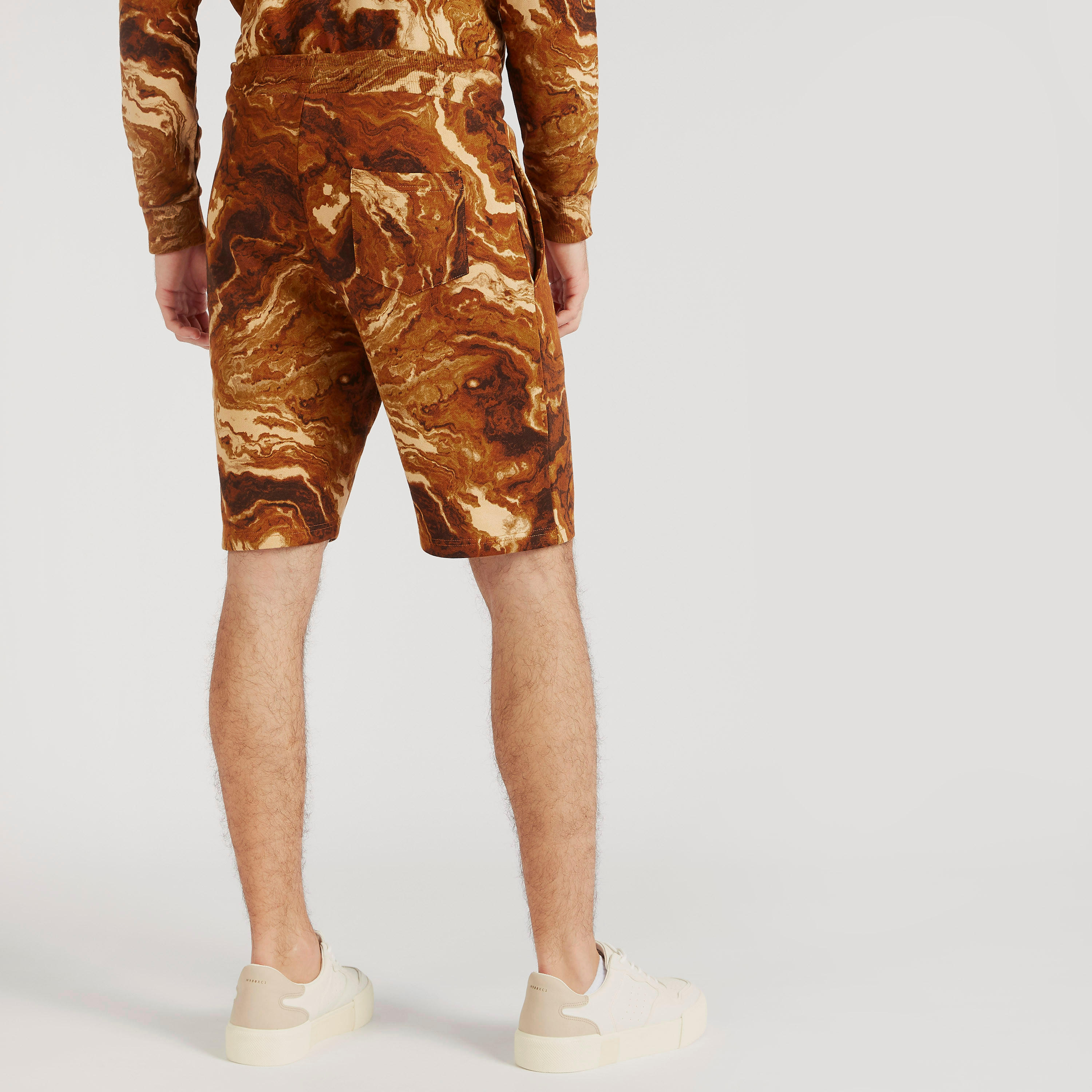 Iconic Print Slim-Fit Shorts with Drawstring Closure-men-clothing-bottoms-shorts-image-4