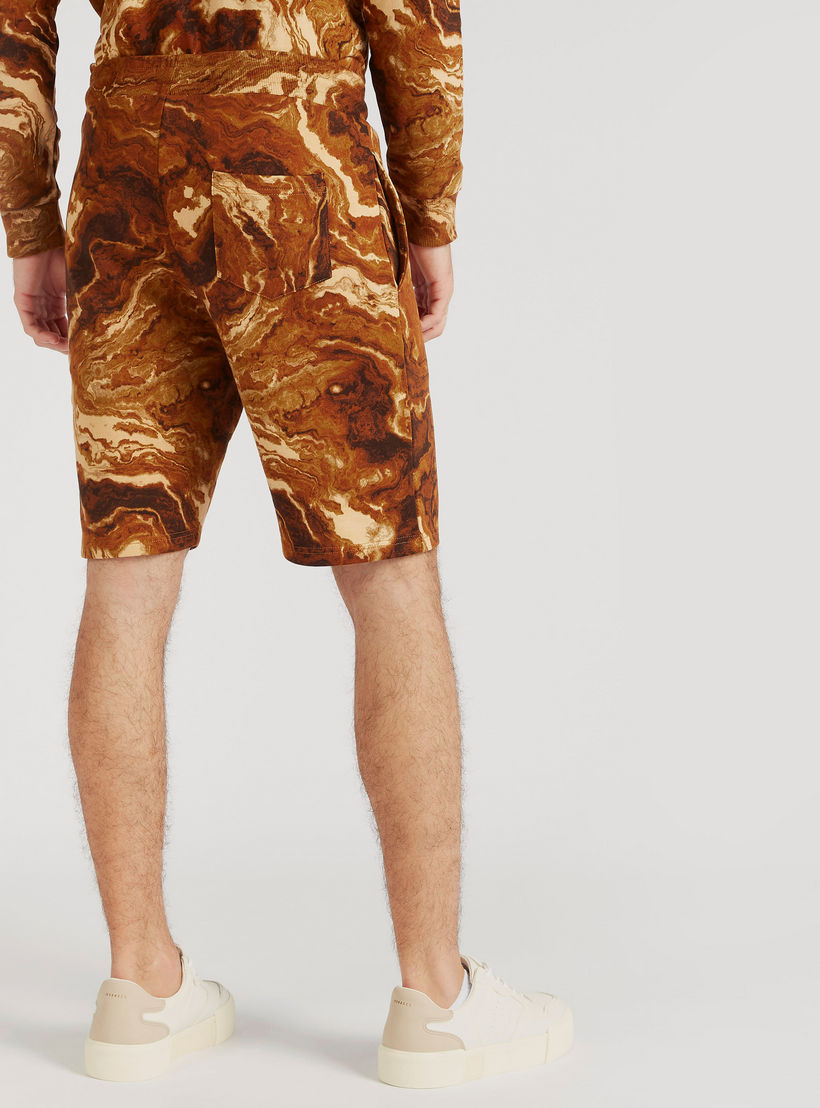 Iconic Print Slim-Fit Shorts with Drawstring Closure-men-clothing-bottoms-shorts-image-4