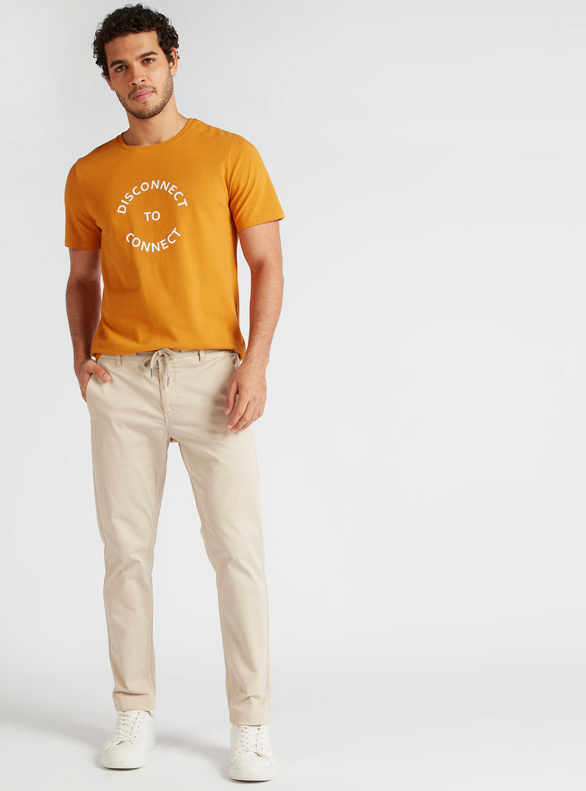 Iconic Printed T-shirt with Short Sleeves and Crew Neck-men-clothing-tshirtsandpolos-tshirts-image-2