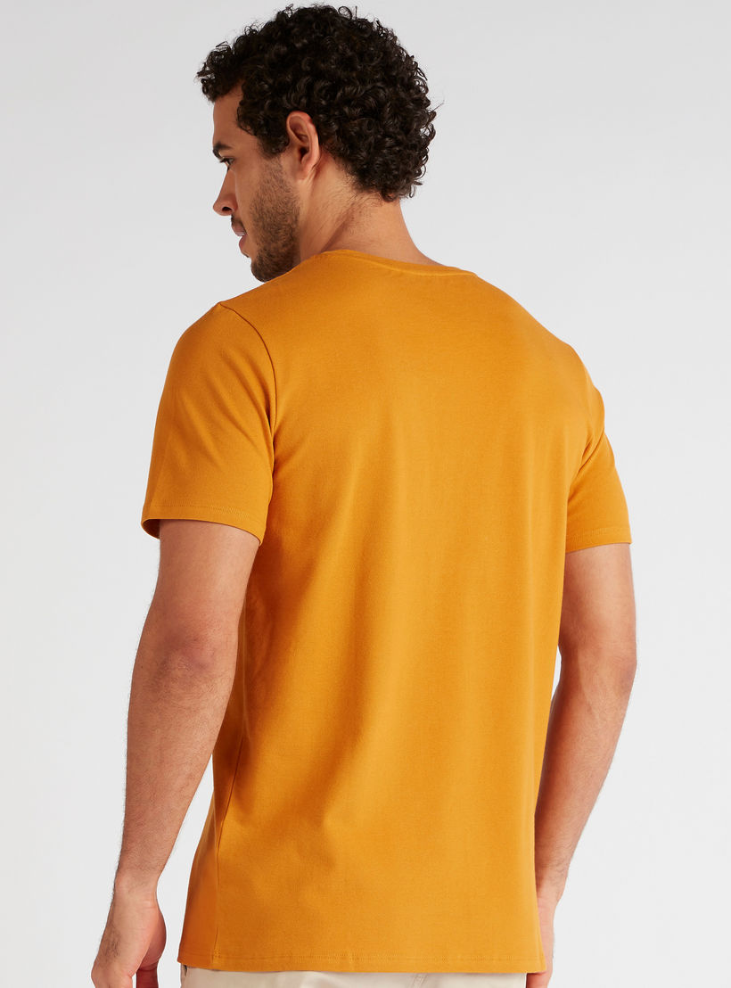 Iconic Printed T-shirt with Short Sleeves and Crew Neck-men-clothing-tshirtsandpolos-tshirts-image-4