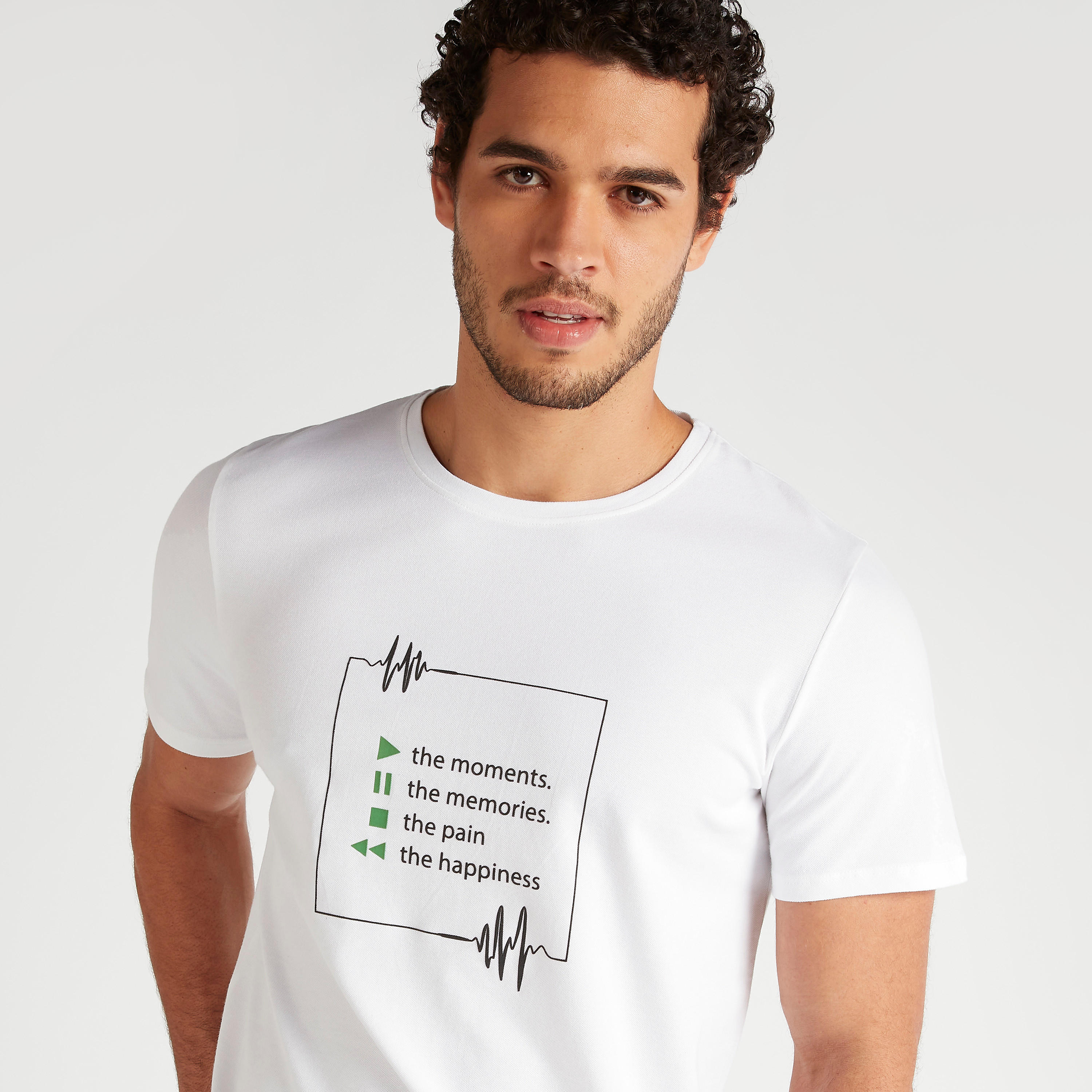 Iconic Printed T-shirt with Short Sleeves and Crew Neck-men-clothing-tshirtsandpolos-tshirts-image-1