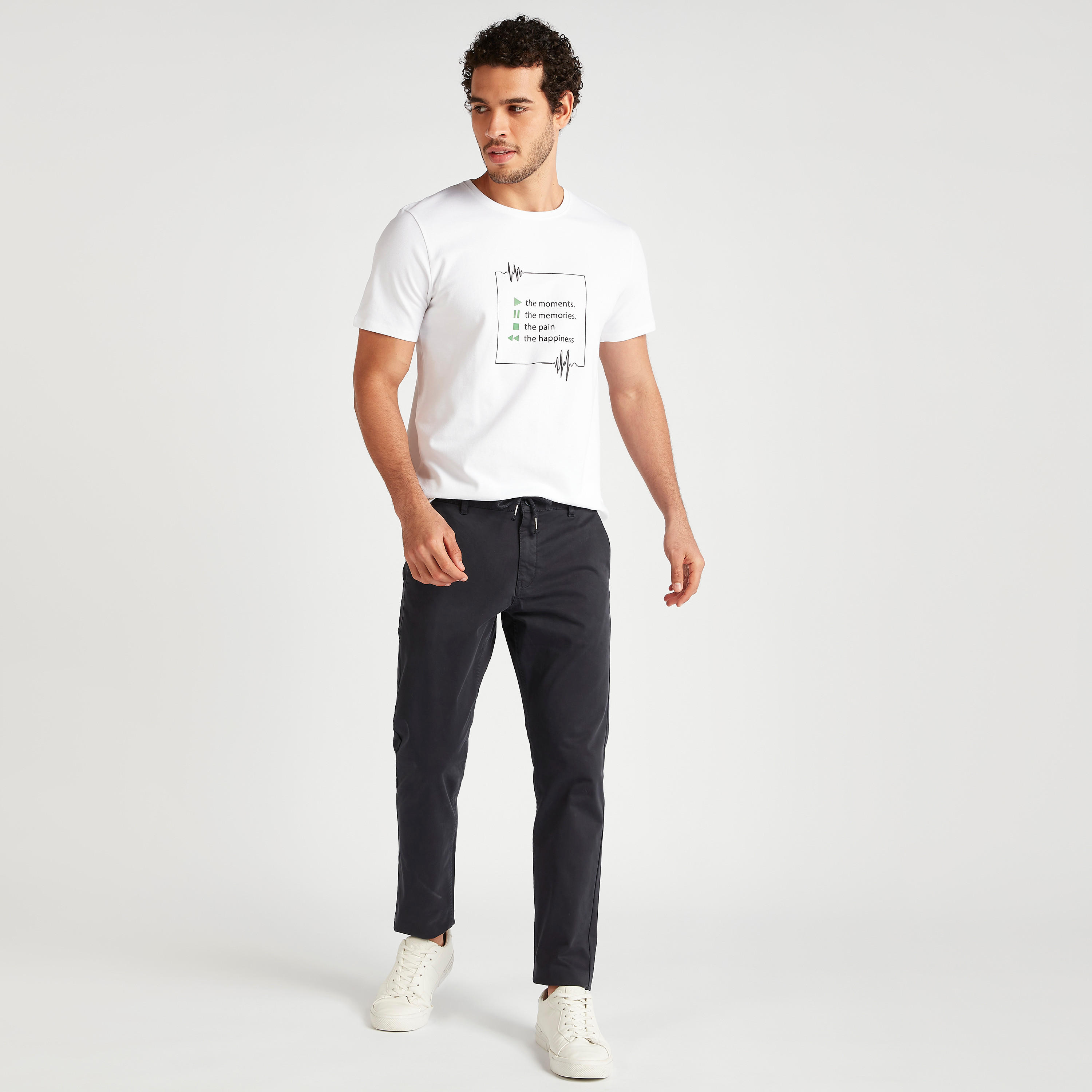 Iconic Printed T-shirt with Short Sleeves and Crew Neck-men-clothing-tshirtsandpolos-tshirts-image-2