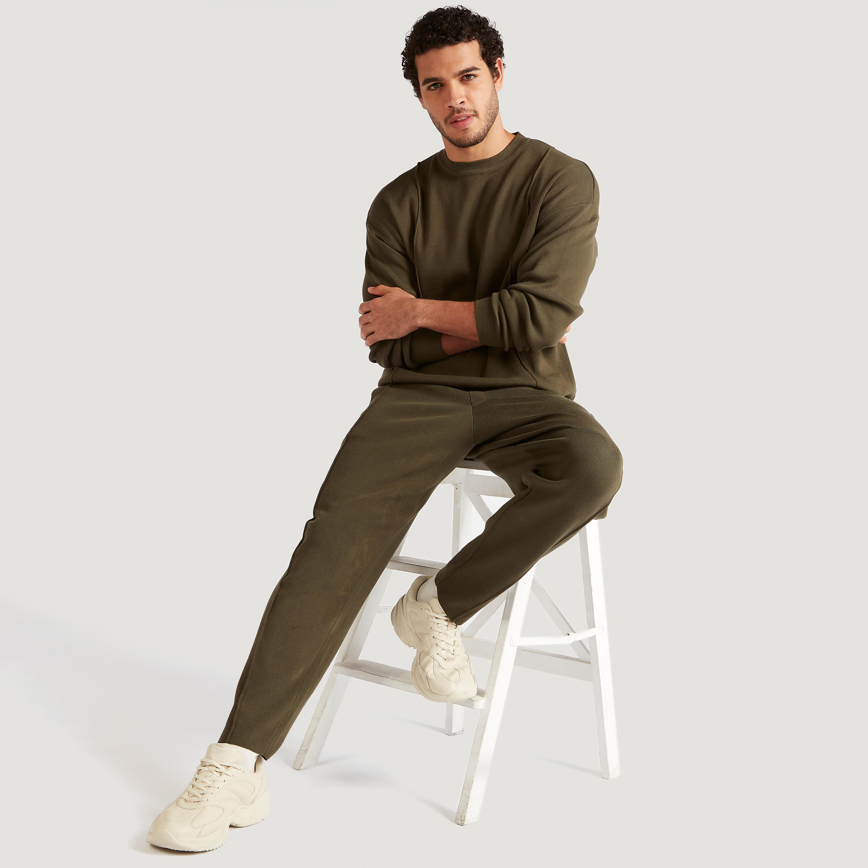 Iconic Textured Flexi Waist Joggers with Pockets-men-clothing-bottoms-joggers-image-2