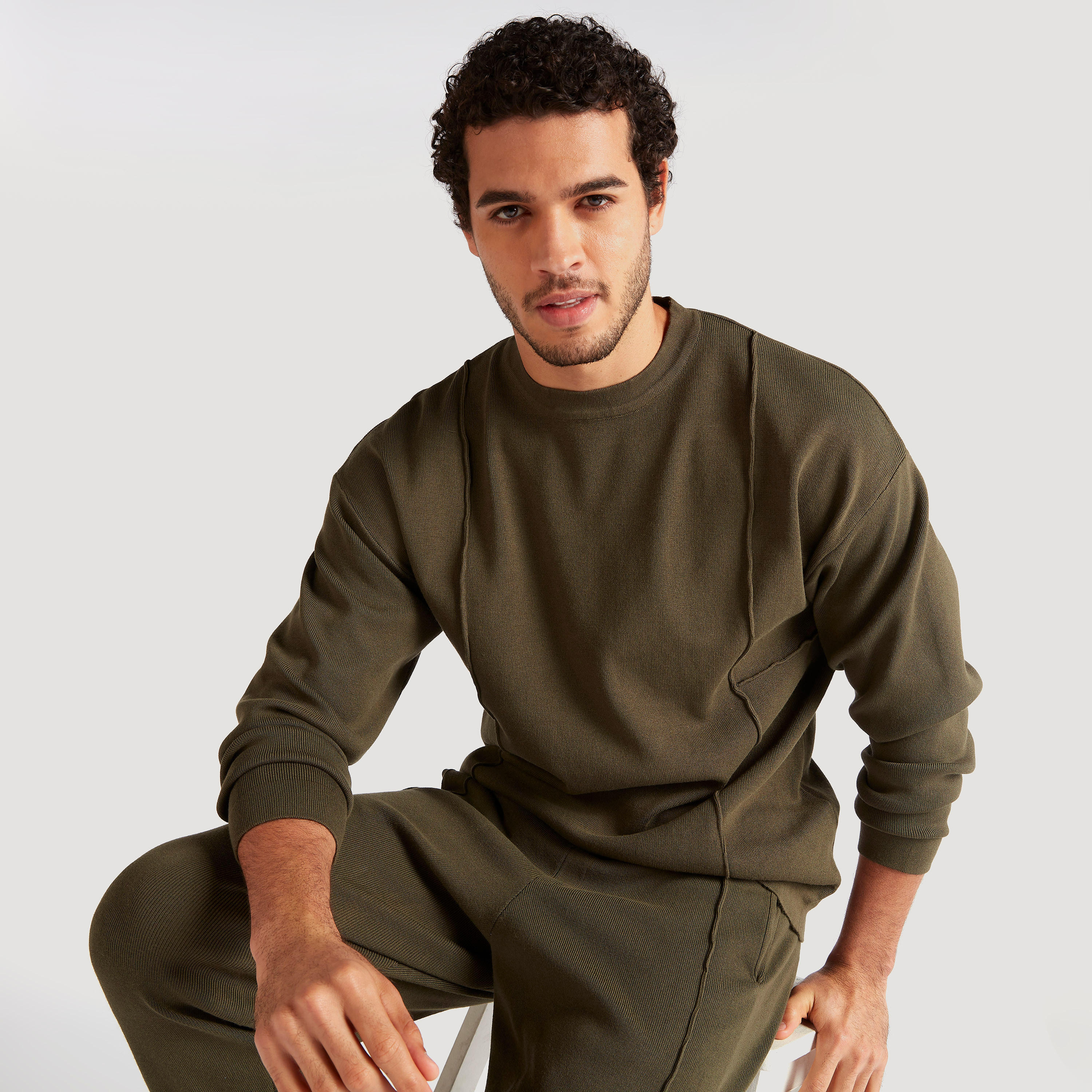 Iconic Solid Crew Neck Sweater with Long Sleeves-men-clothing-sweatersandpullovers-image-1