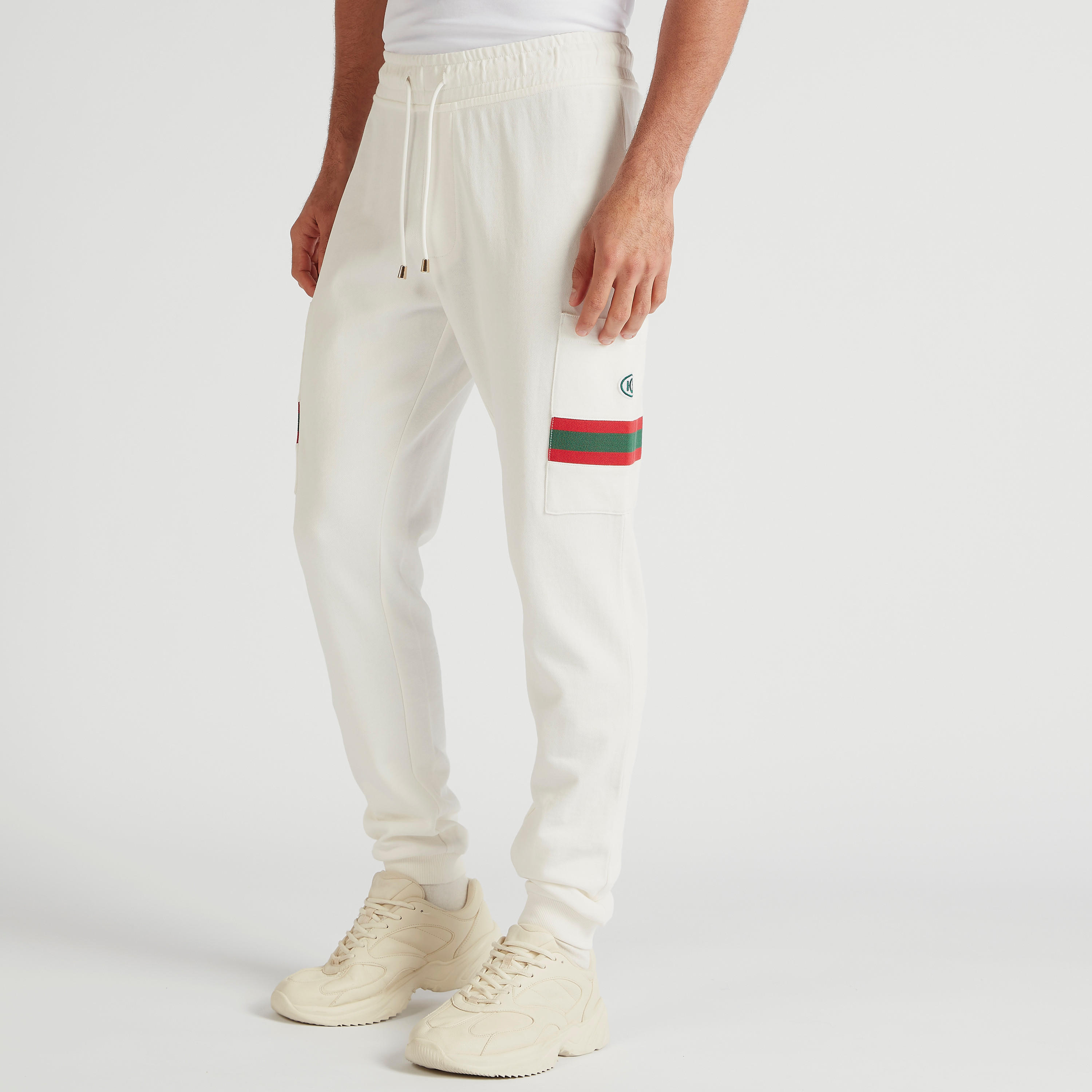 بنطلون رياضي سادة رباط إغلاق من آيكونيك-men-clothing-bottoms-joggers-image-5