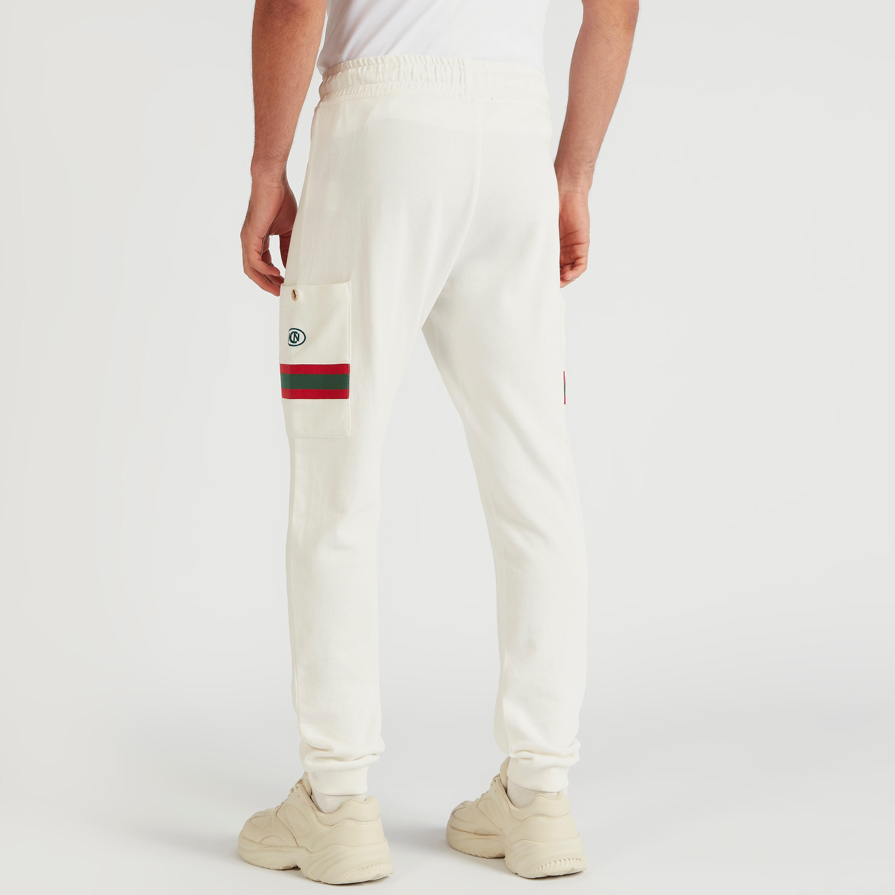 بنطلون رياضي سادة رباط إغلاق من آيكونيك-men-clothing-bottoms-joggers-image-2