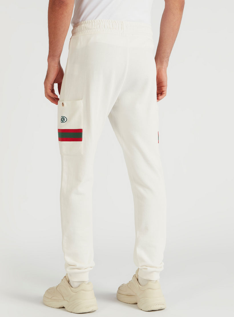 بنطلون رياضي سادة رباط إغلاق من آيكونيك-men-clothing-bottoms-joggers-image-2
