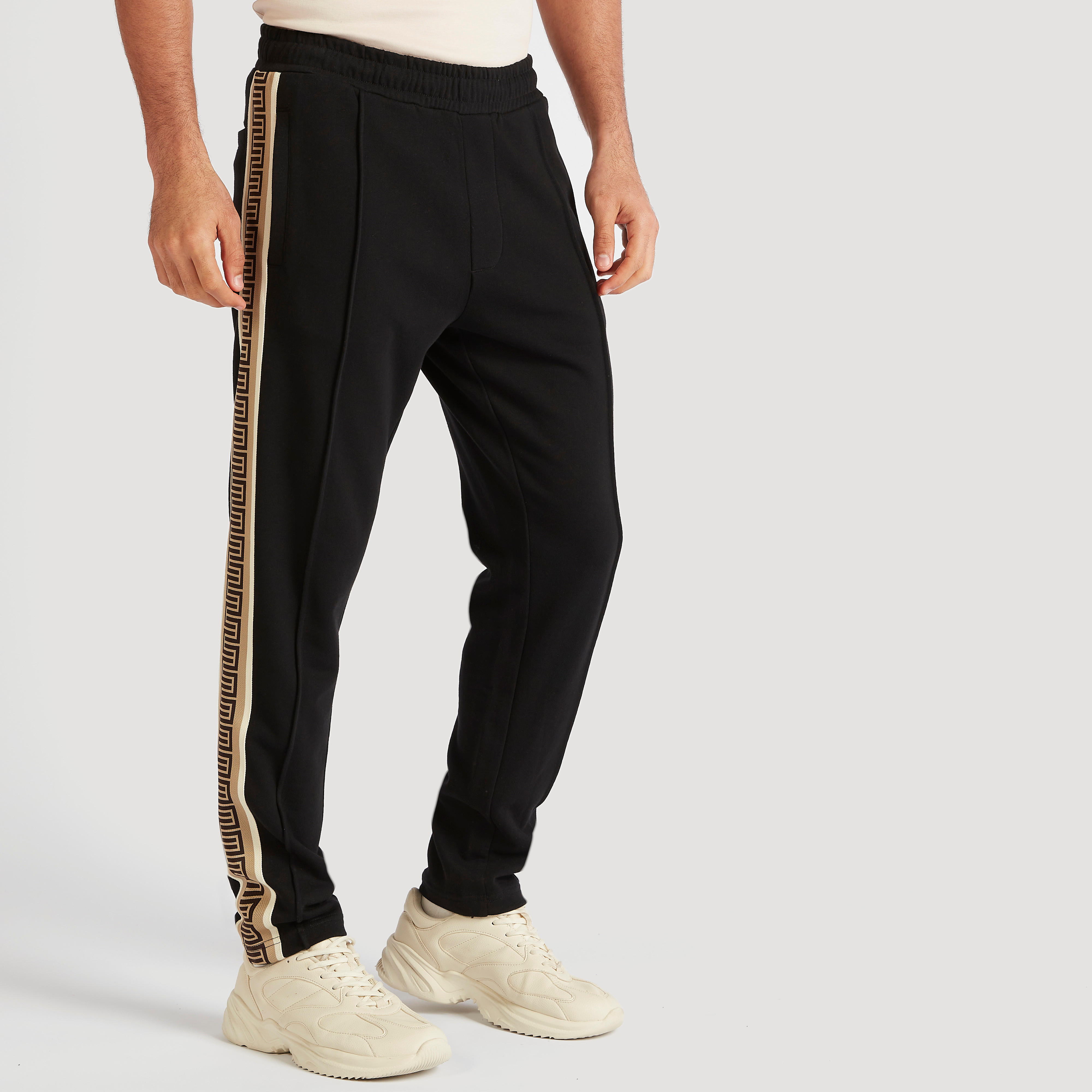 بنطلون رياضي سادة بجيوب من آيكونيك-men-clothing-bottoms-joggers-image-1