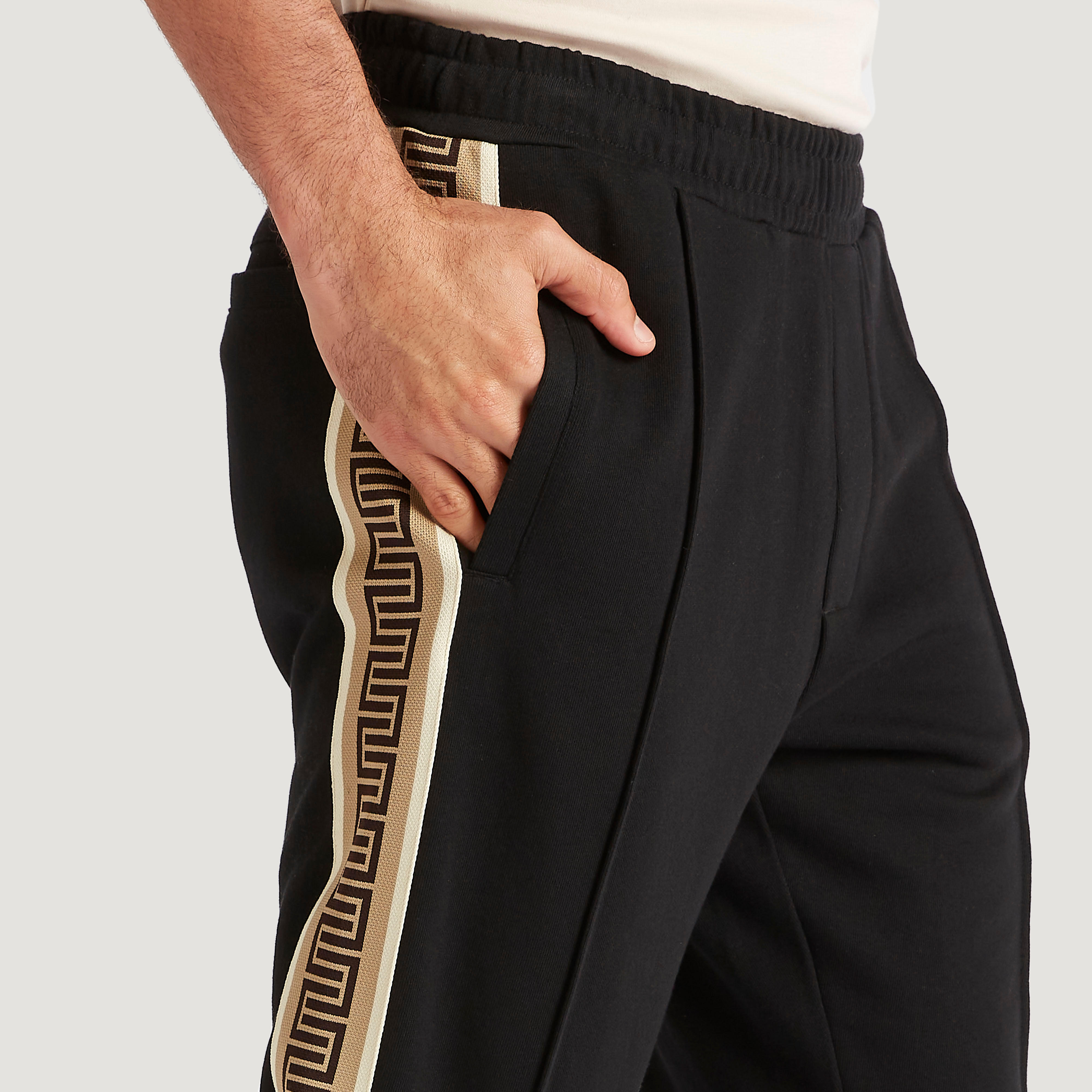 بنطلون رياضي سادة بجيوب من آيكونيك-men-clothing-bottoms-joggers-image-3