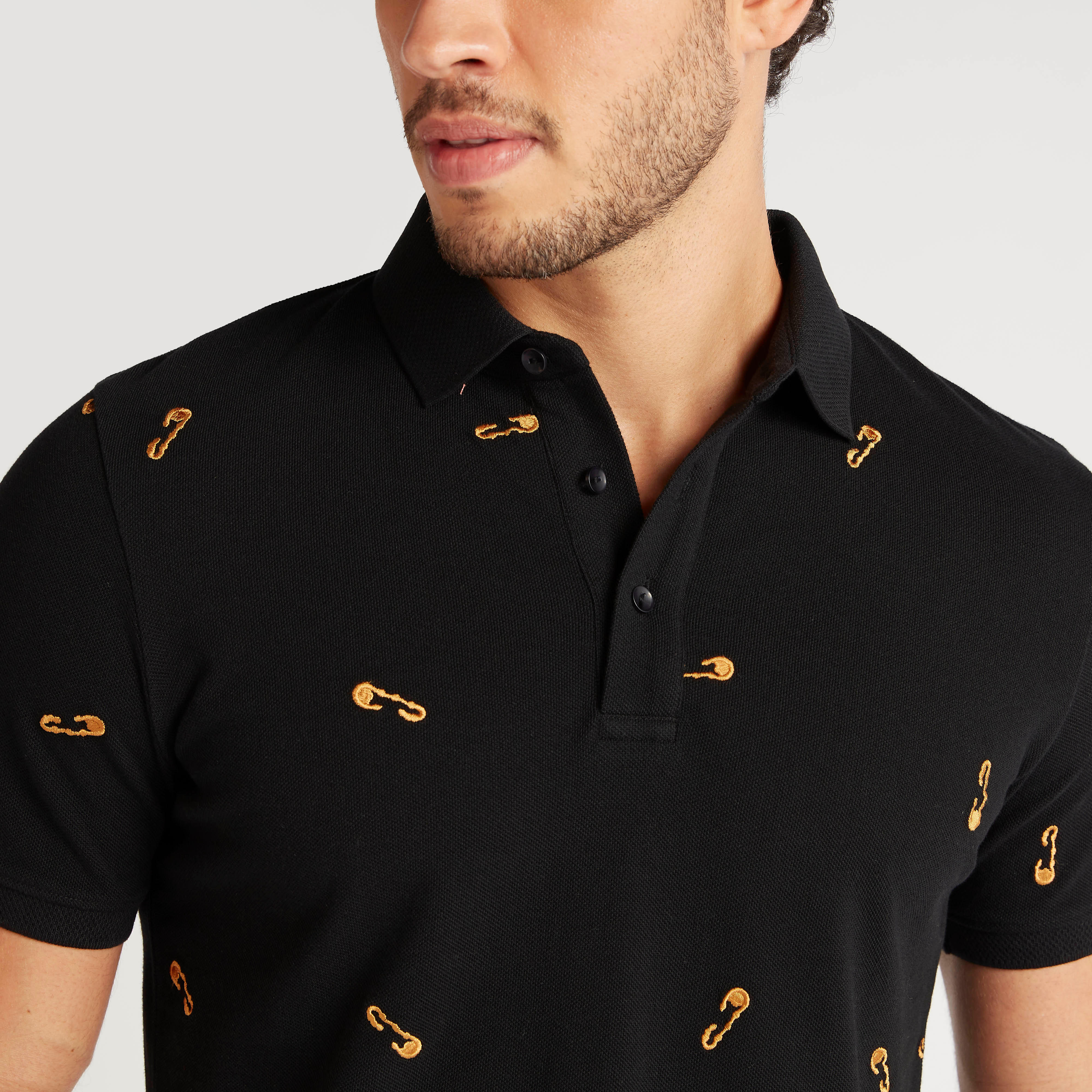 Iconic Embroidered Polo T-shirt with Short Sleeves-men-clothing-tshirtsandpolos-polos-image-3