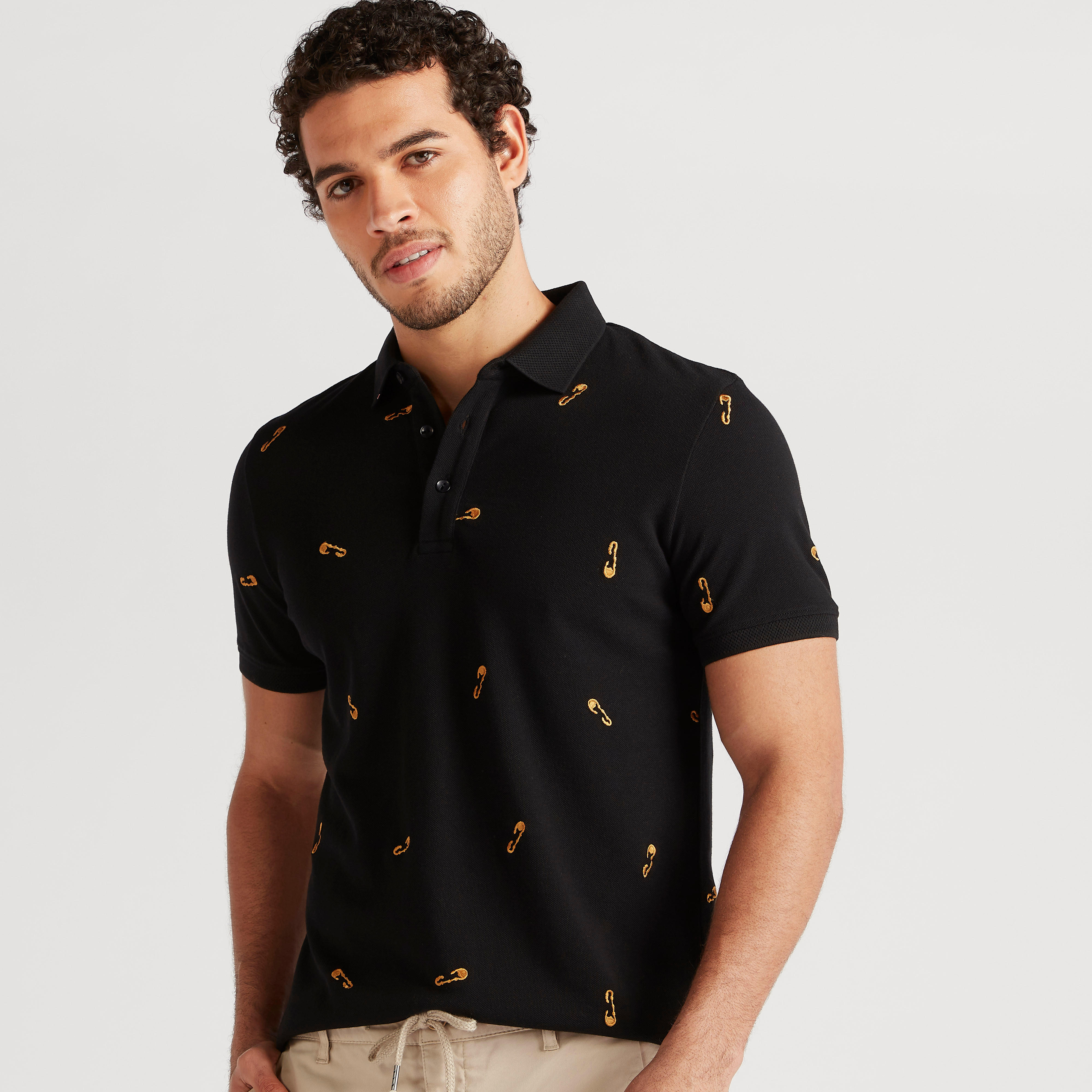 Iconic Embroidered Polo T-shirt with Short Sleeves-men-clothing-tshirtsandpolos-polos-image-5