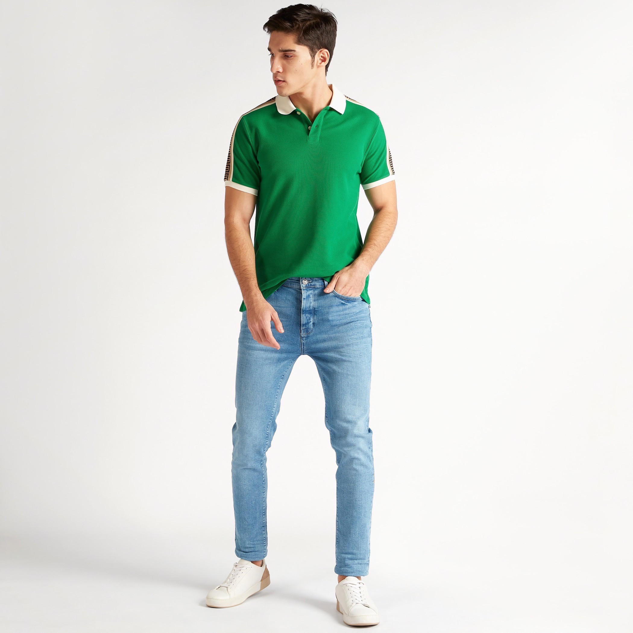 تيشيرت بولو بأكمام قصيرة وزر إغلاق من آيكونيك-men-clothing-tshirtsandpolos-polos-image-4