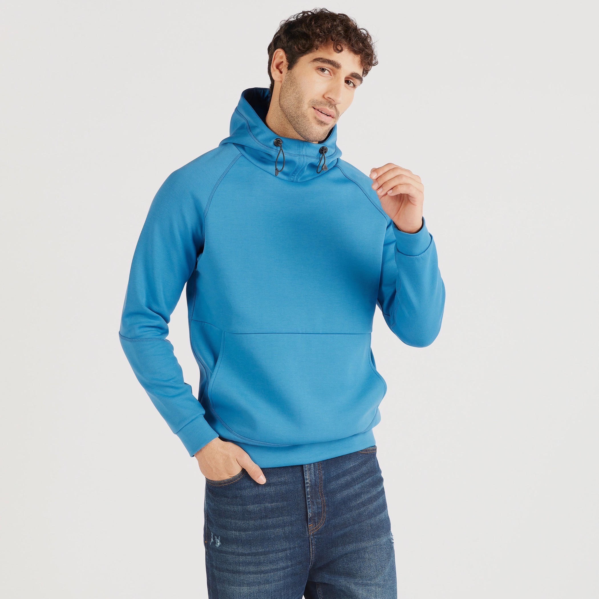Iconic Solid Hooded Sweatshirt with Long Sleeves-men-winterwear-hoodiesandsweatshirts-image-9