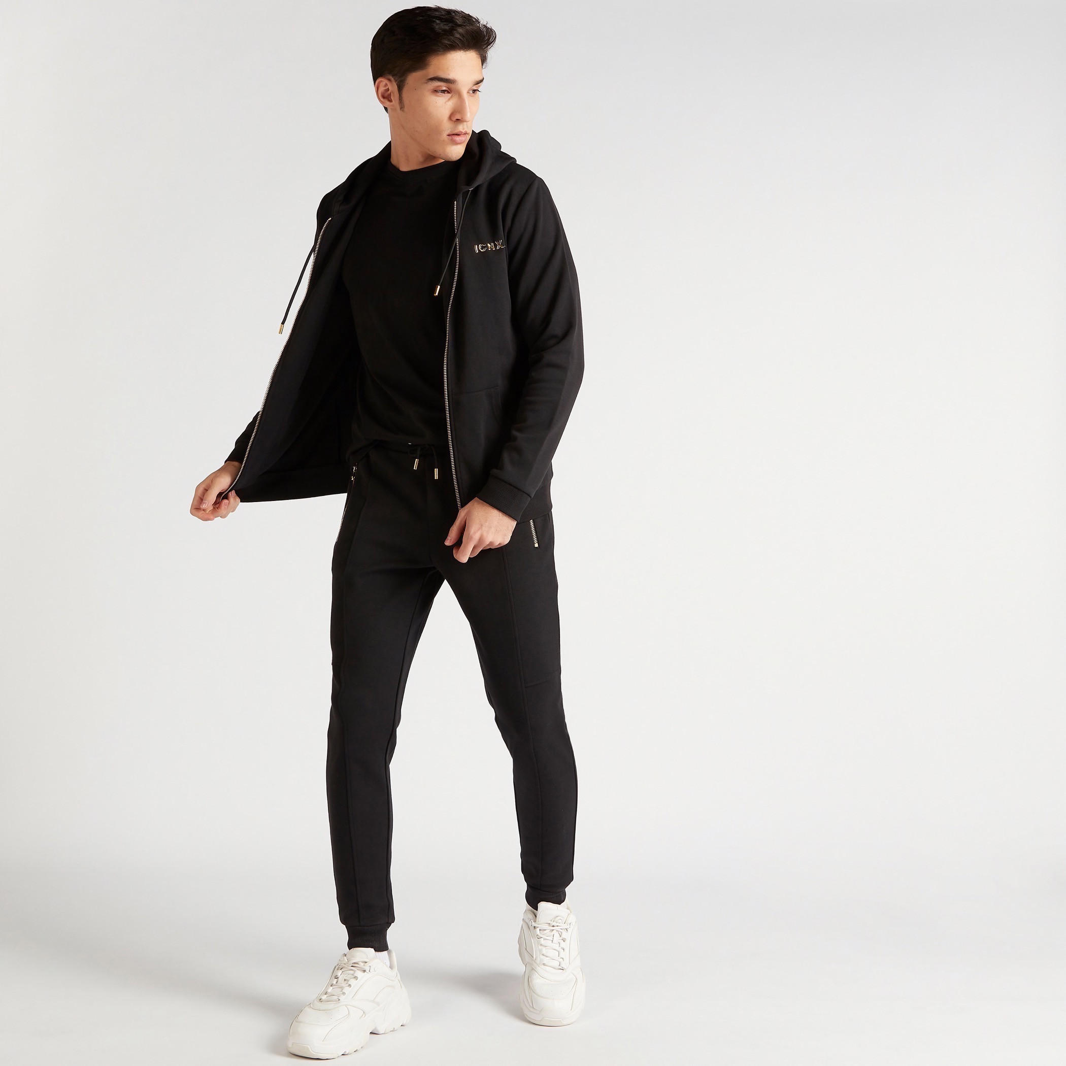 Iconic Solid Flexi Waist Joggers with Drawstring Closure-men-clothing-bottoms-joggers-image-2