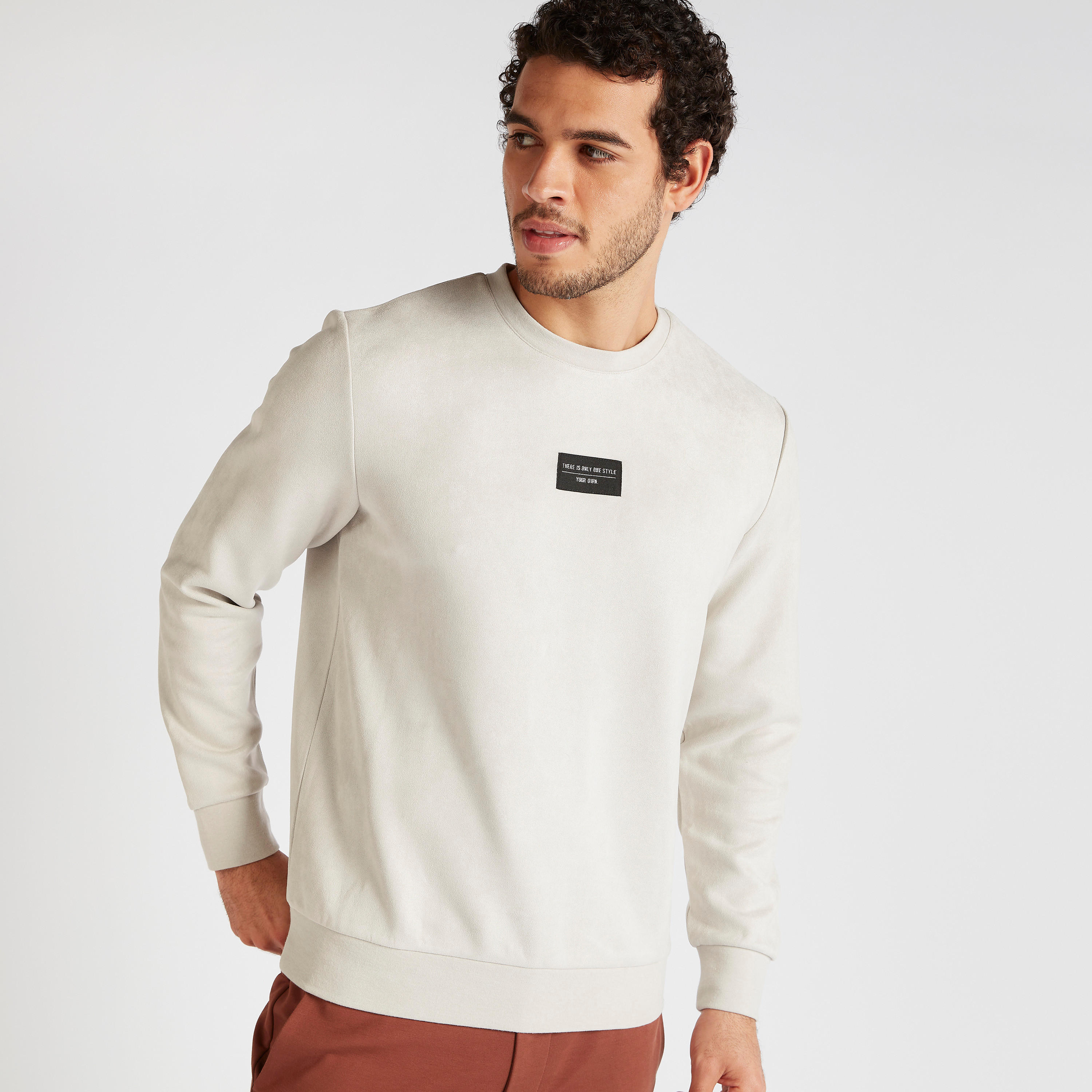 Iconic Crew Neck Sweatshirt with Long Sleeves-men-winterwear-hoodiesandsweatshirts-image-5