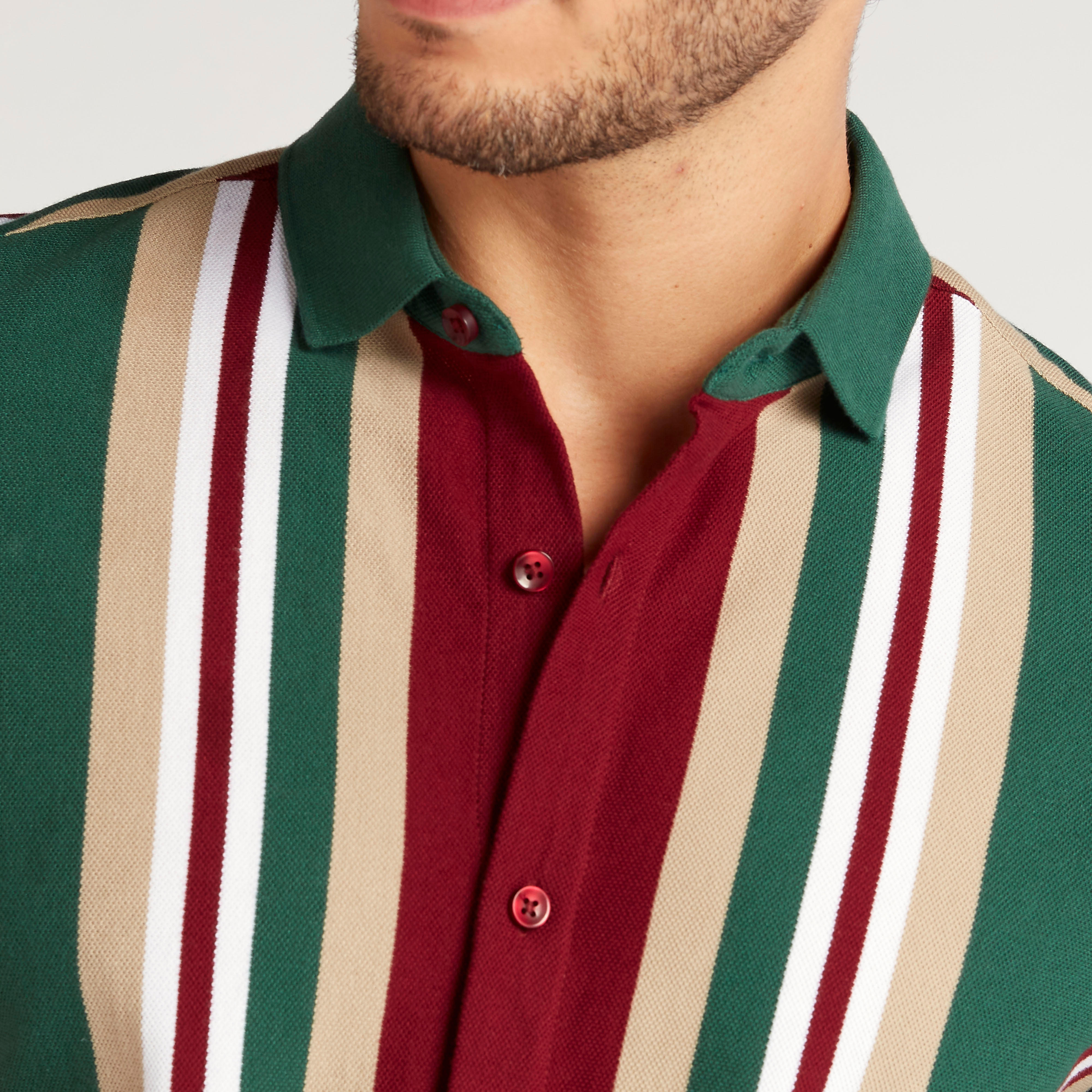 Iconic Striped Shirt with Short Sleeves-men-clothing-shirts-image-5