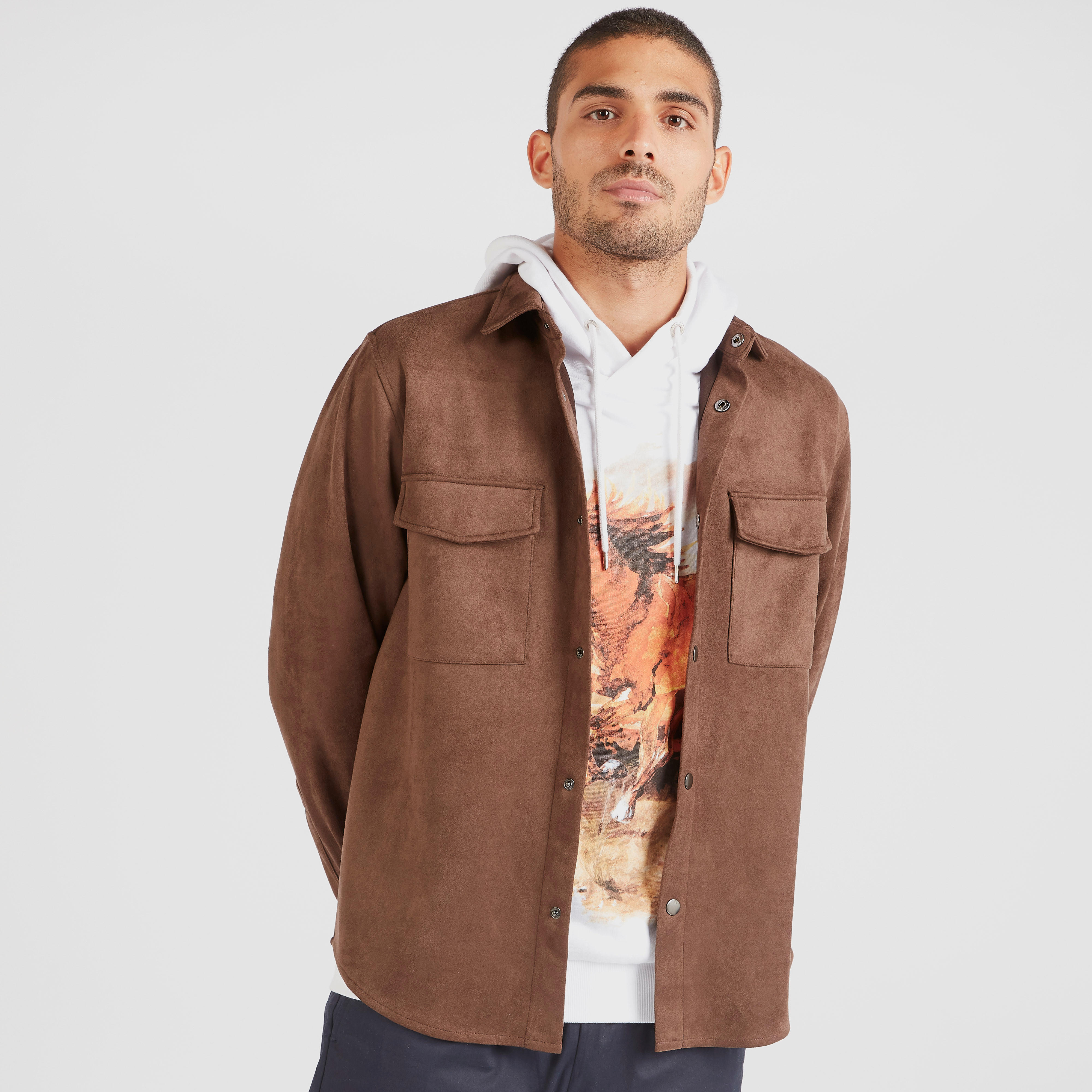 Iconic Textured Lightweight Shacket with Snap Button Closure-men-clothing-jacketsandblazers-jackets-image-3