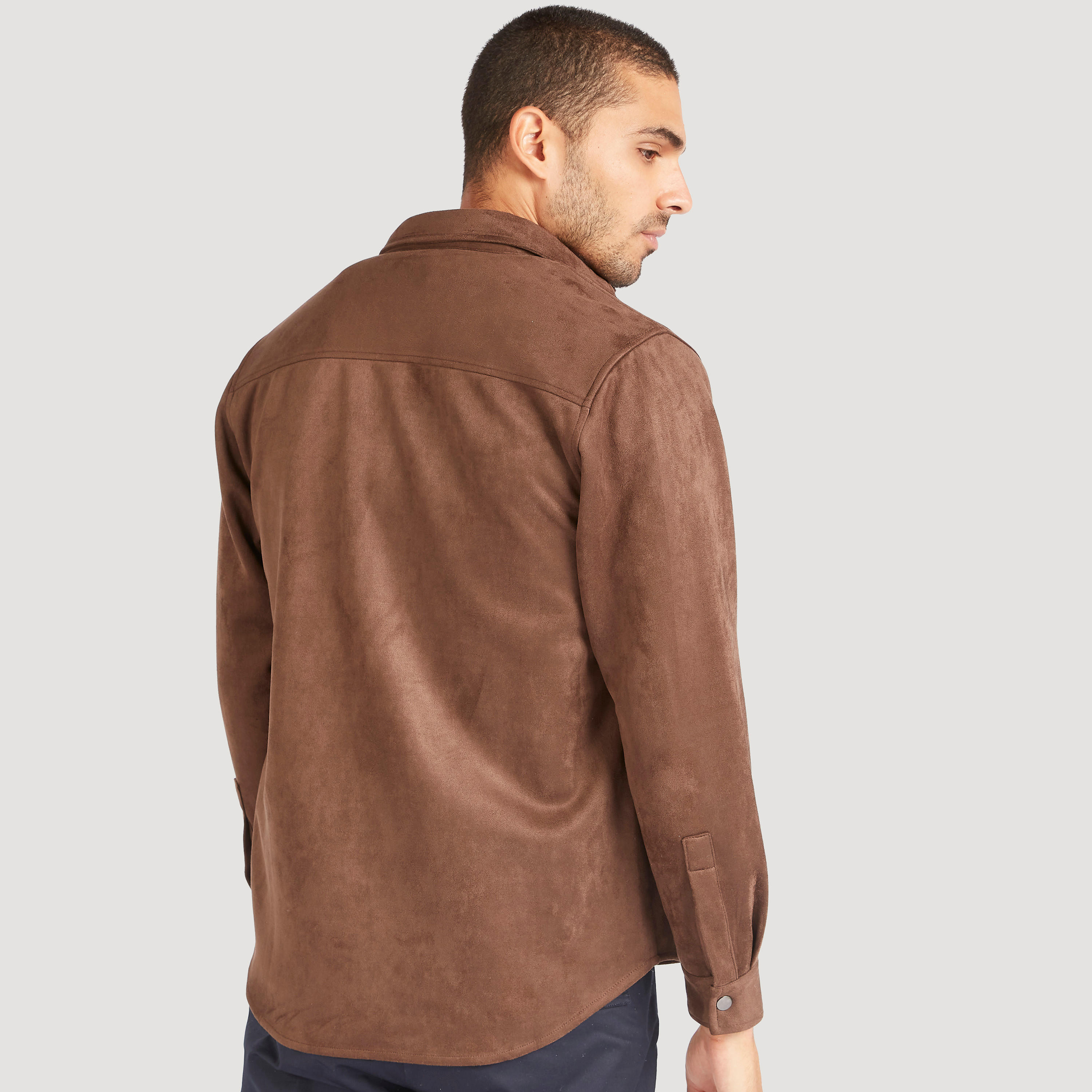 Iconic Textured Lightweight Shacket with Snap Button Closure-men-clothing-jacketsandblazers-jackets-image-4