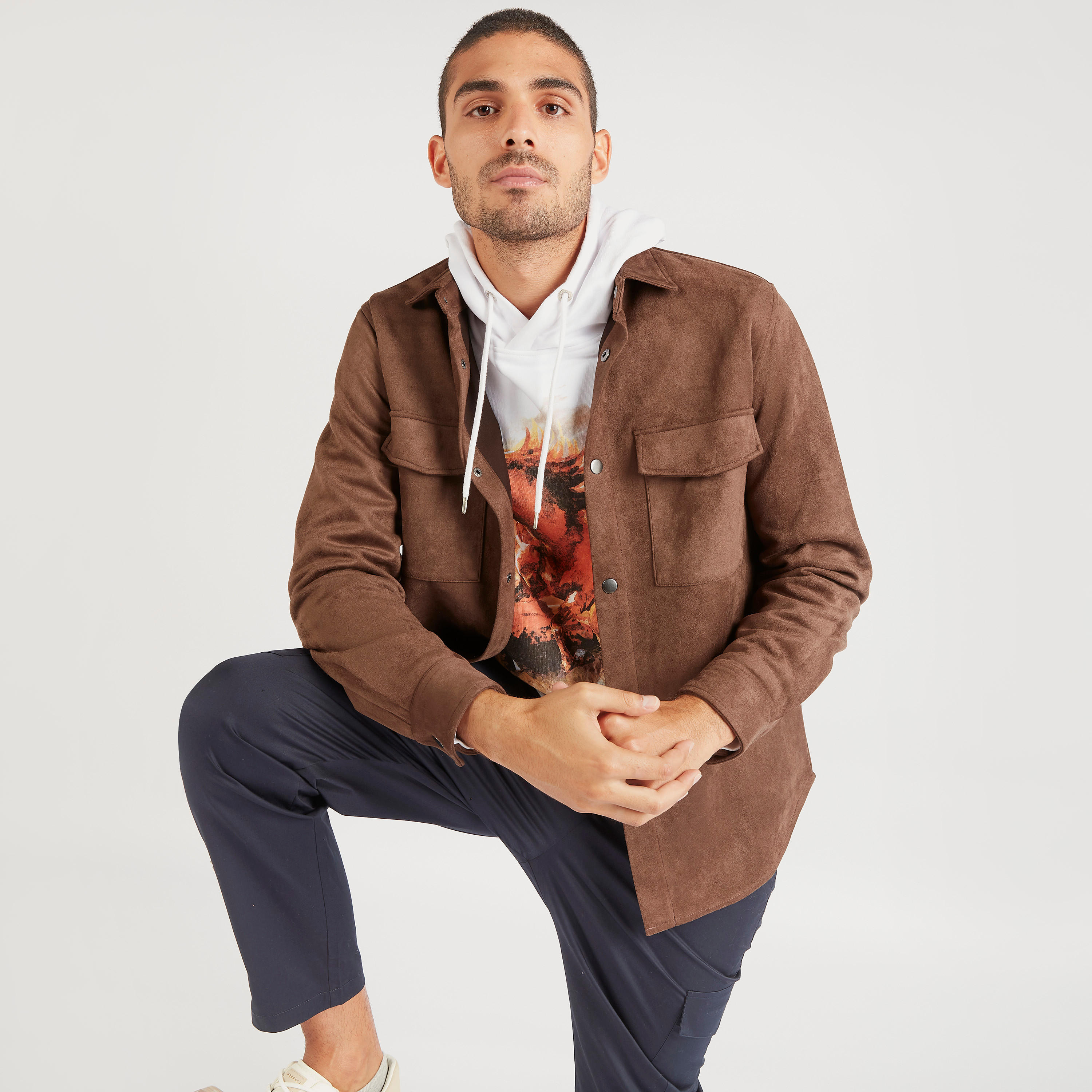 Iconic Textured Lightweight Shacket with Snap Button Closure-men-clothing-jacketsandblazers-jackets-image-5