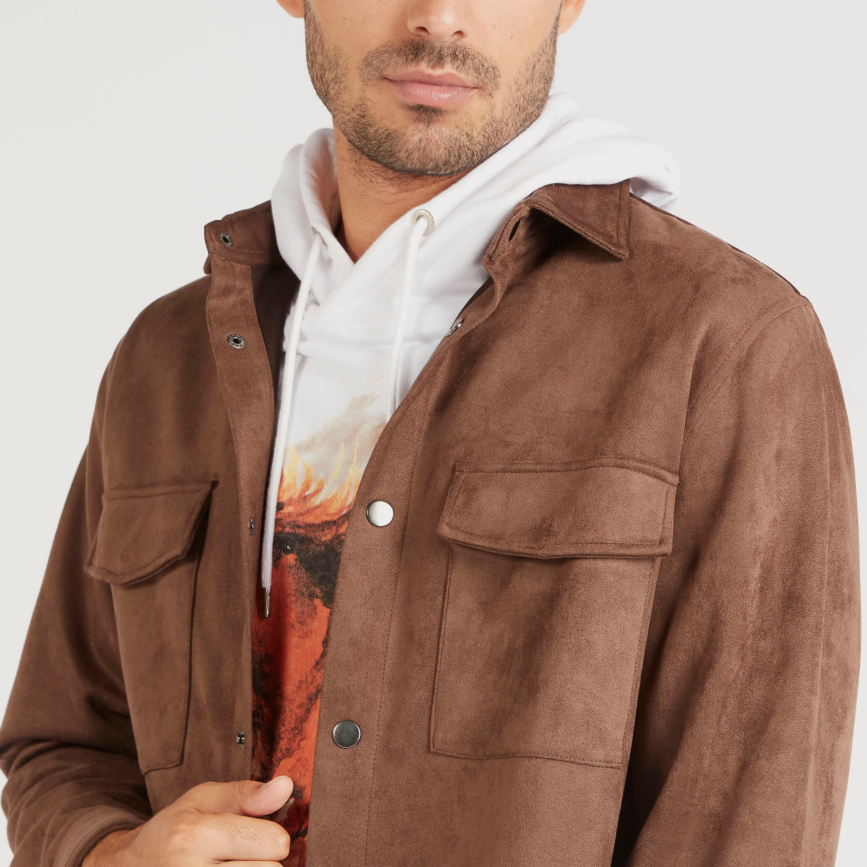Iconic Textured Lightweight Shacket with Snap Button Closure-men-clothing-jacketsandblazers-jackets-image-6