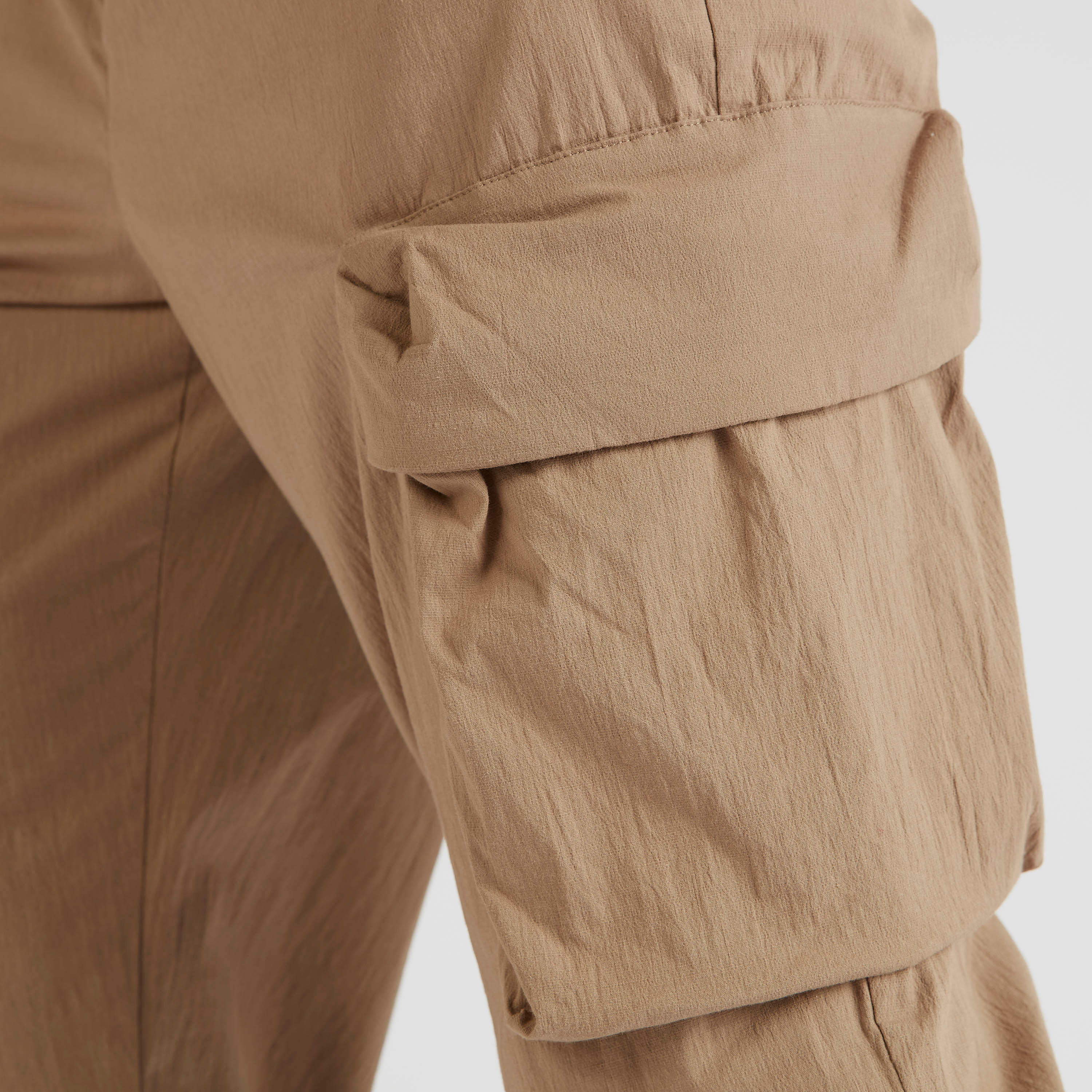 Iconic Solid Mid-Rise Cargo Pants with Pockets and Button Closure-men-clothing-bottoms-trousersandchinos-trousers-image-5