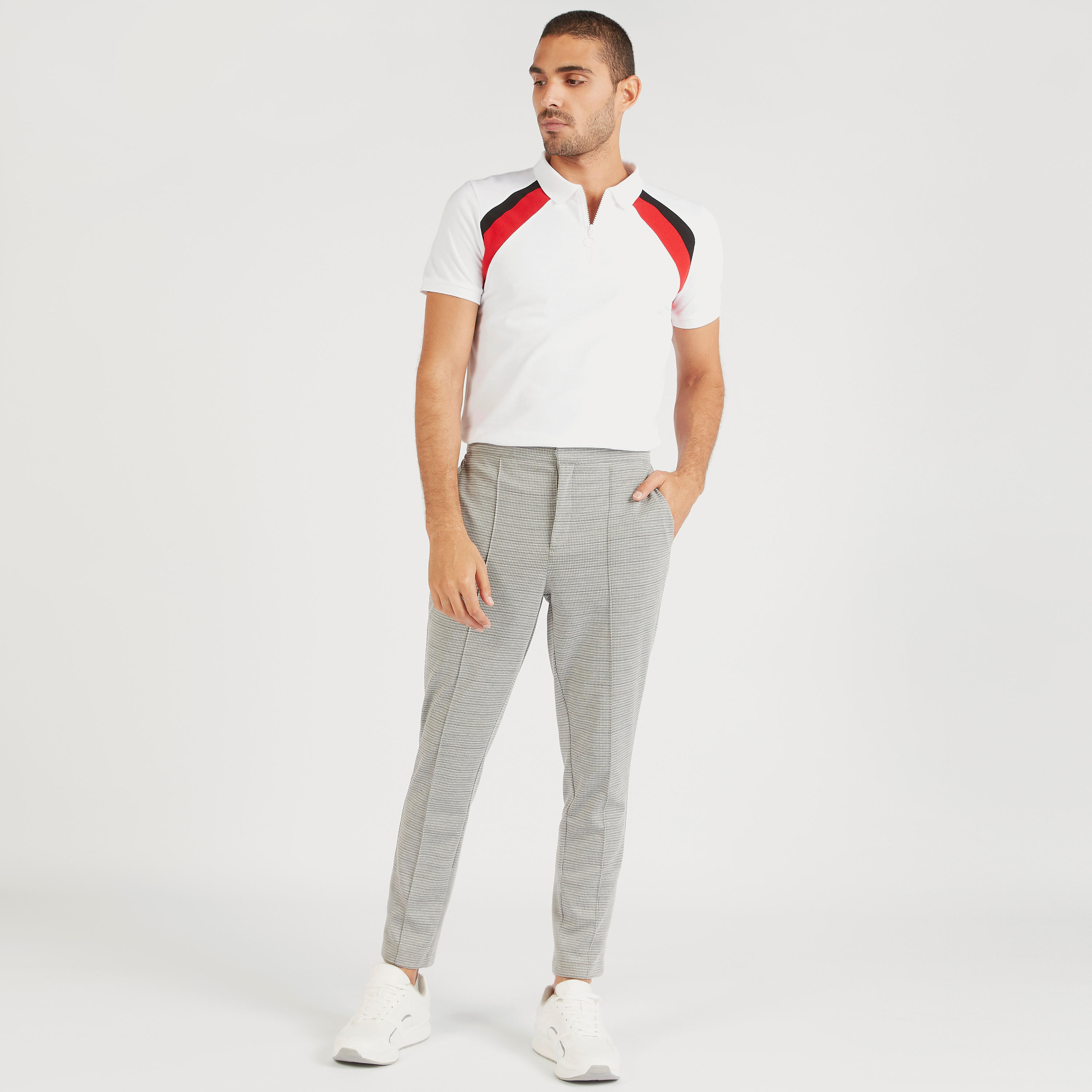 تيشيرت بولو سادة من آيكونيك-men-clothing-tshirtsandpolos-polos-image-4