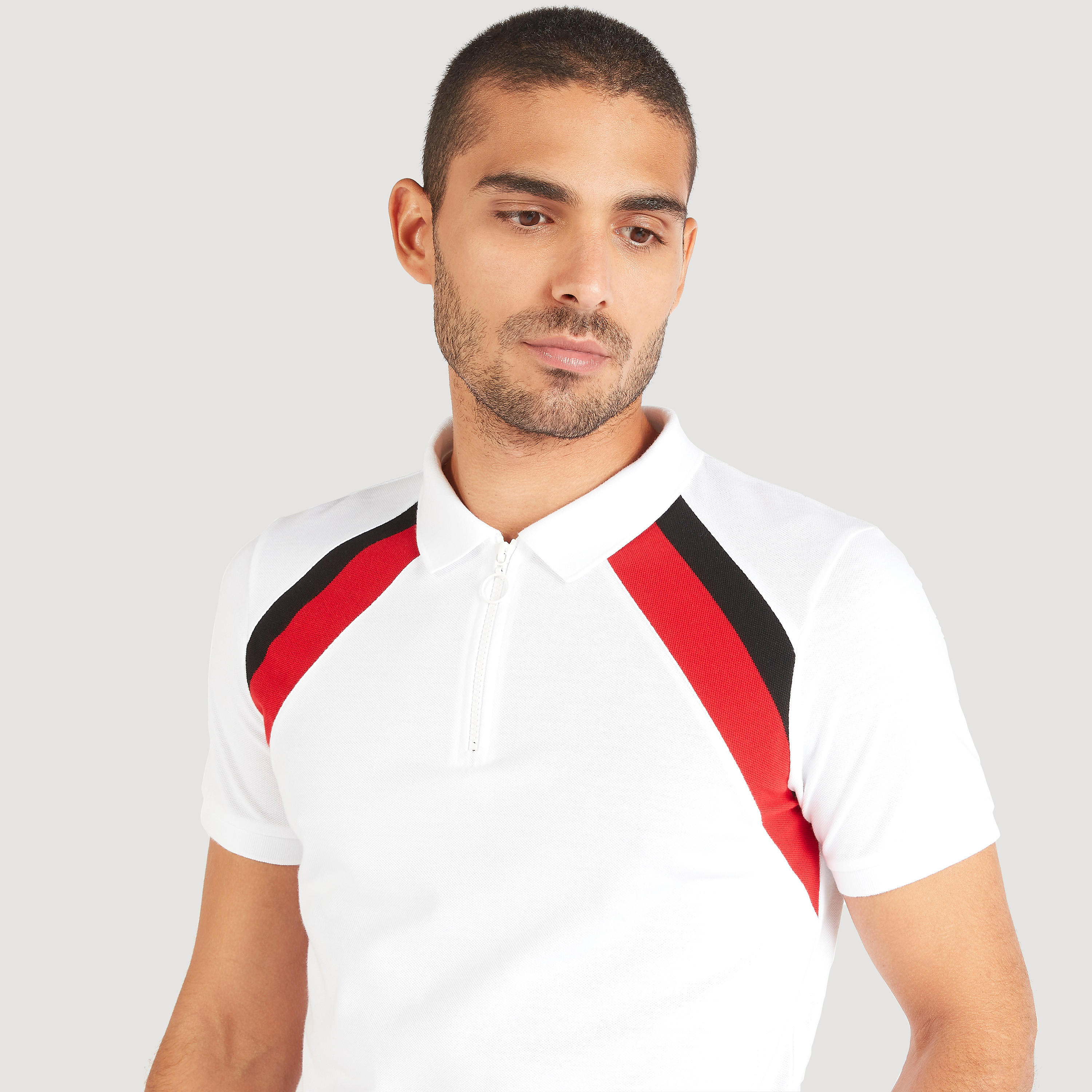 تيشيرت بولو سادة من آيكونيك-men-clothing-tshirtsandpolos-polos-image-3