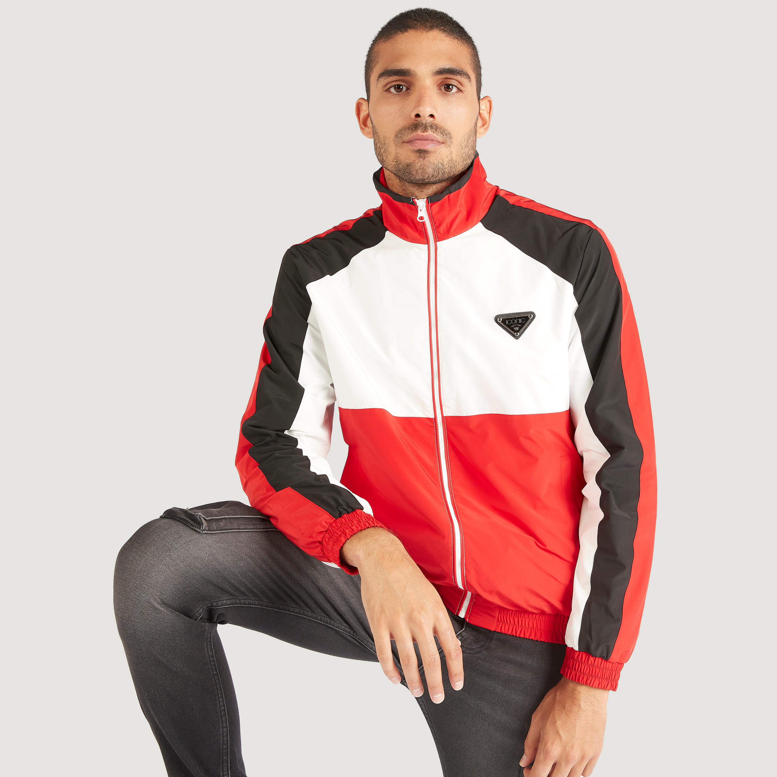 Iconic Zip Through Lightweight Jacket with High Neck and Pockets-men-clothing-jacketsandblazers-jackets-image-1