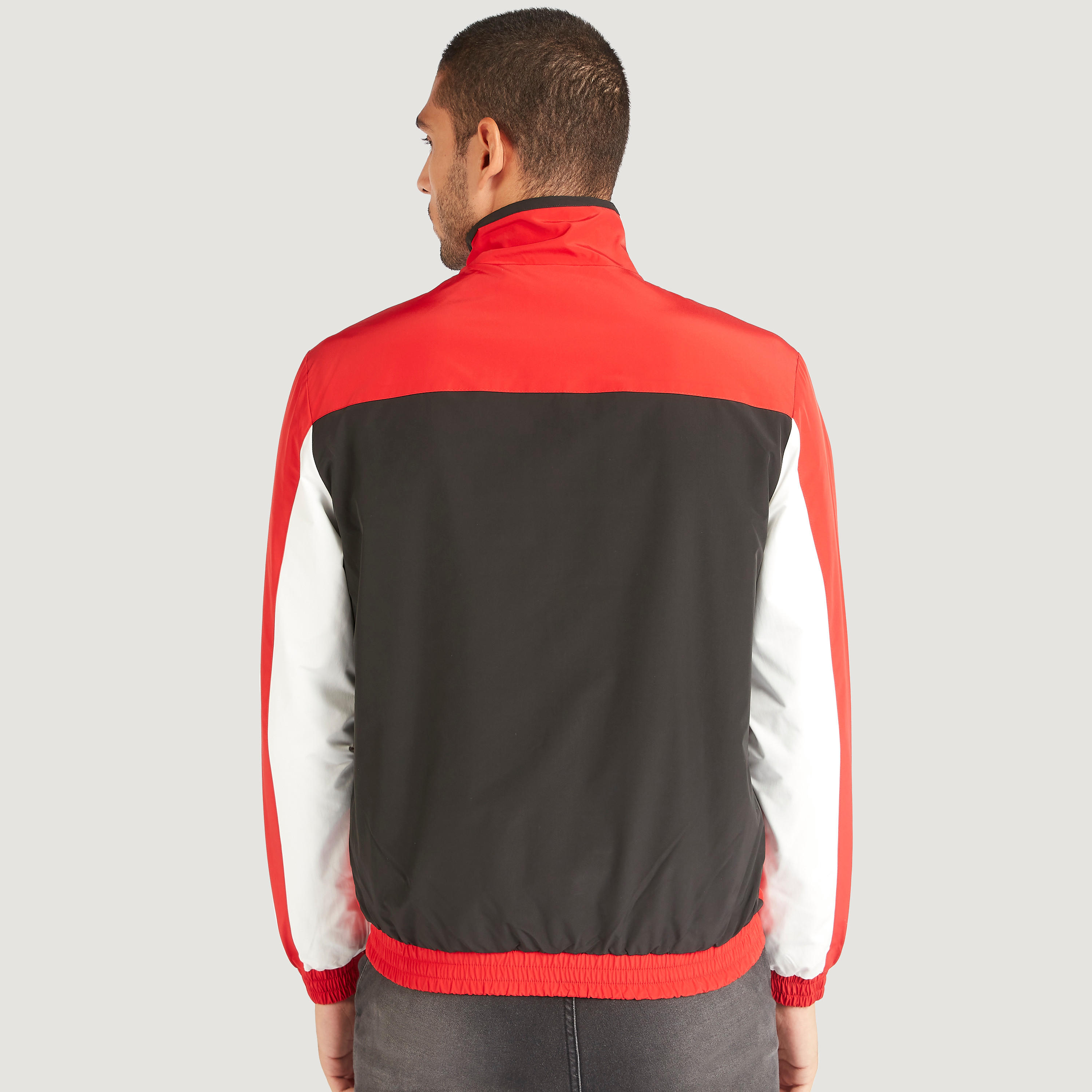 Iconic Zip Through Lightweight Jacket with High Neck and Pockets-men-clothing-jacketsandblazers-jackets-image-5