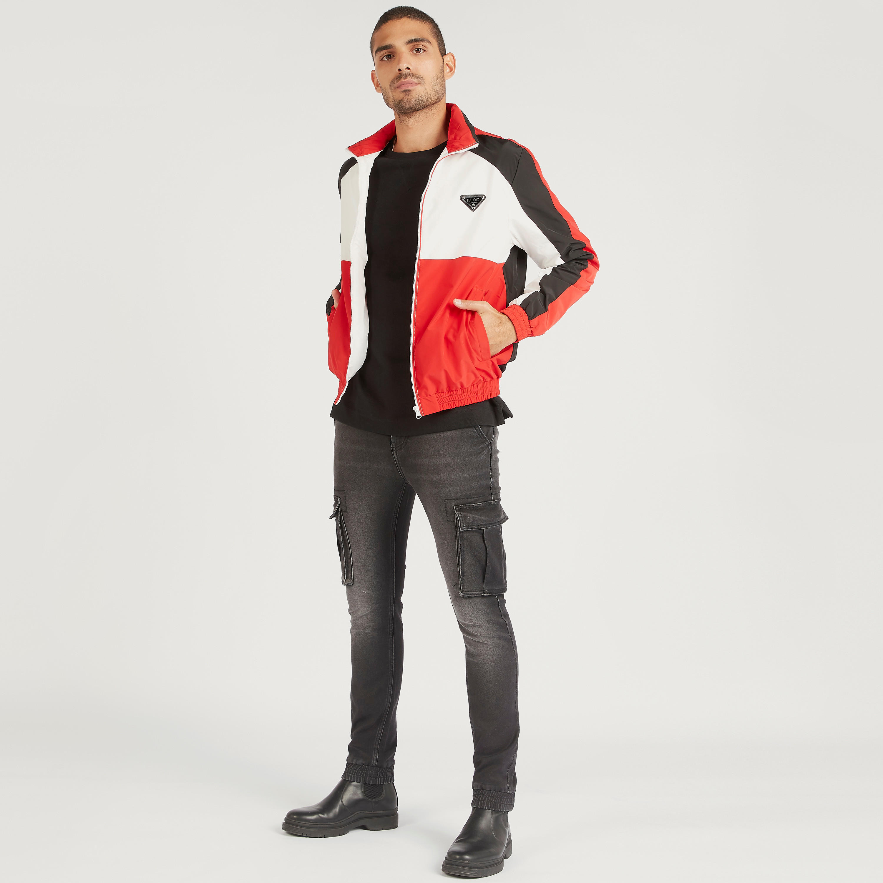 Iconic Zip Through Lightweight Jacket with High Neck and Pockets-men-clothing-jacketsandblazers-jackets-image-7