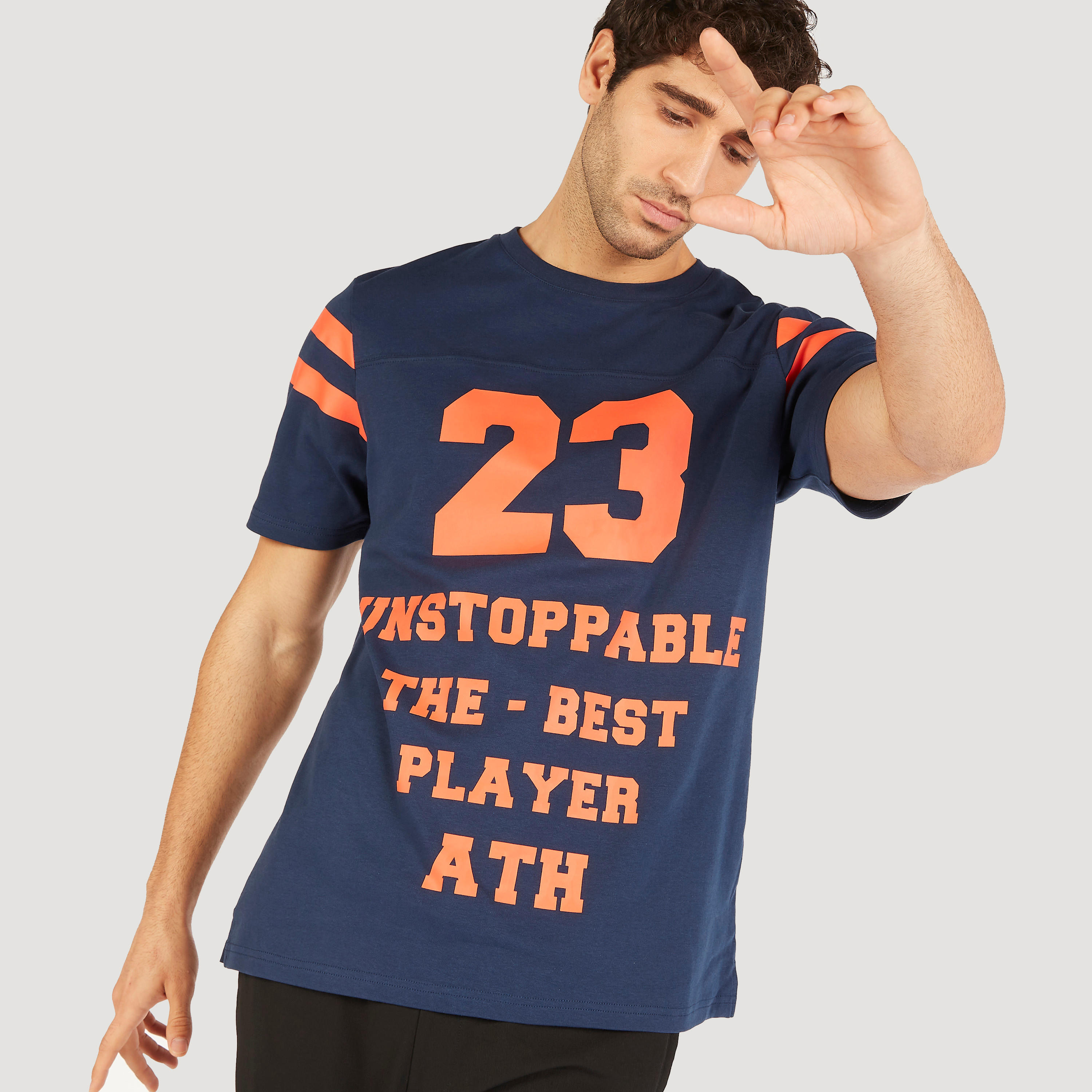 Iconic Printed Crew Neck T-shirt with Short Sleeves-men-clothing-tshirtsandpolos-tshirts-image-1