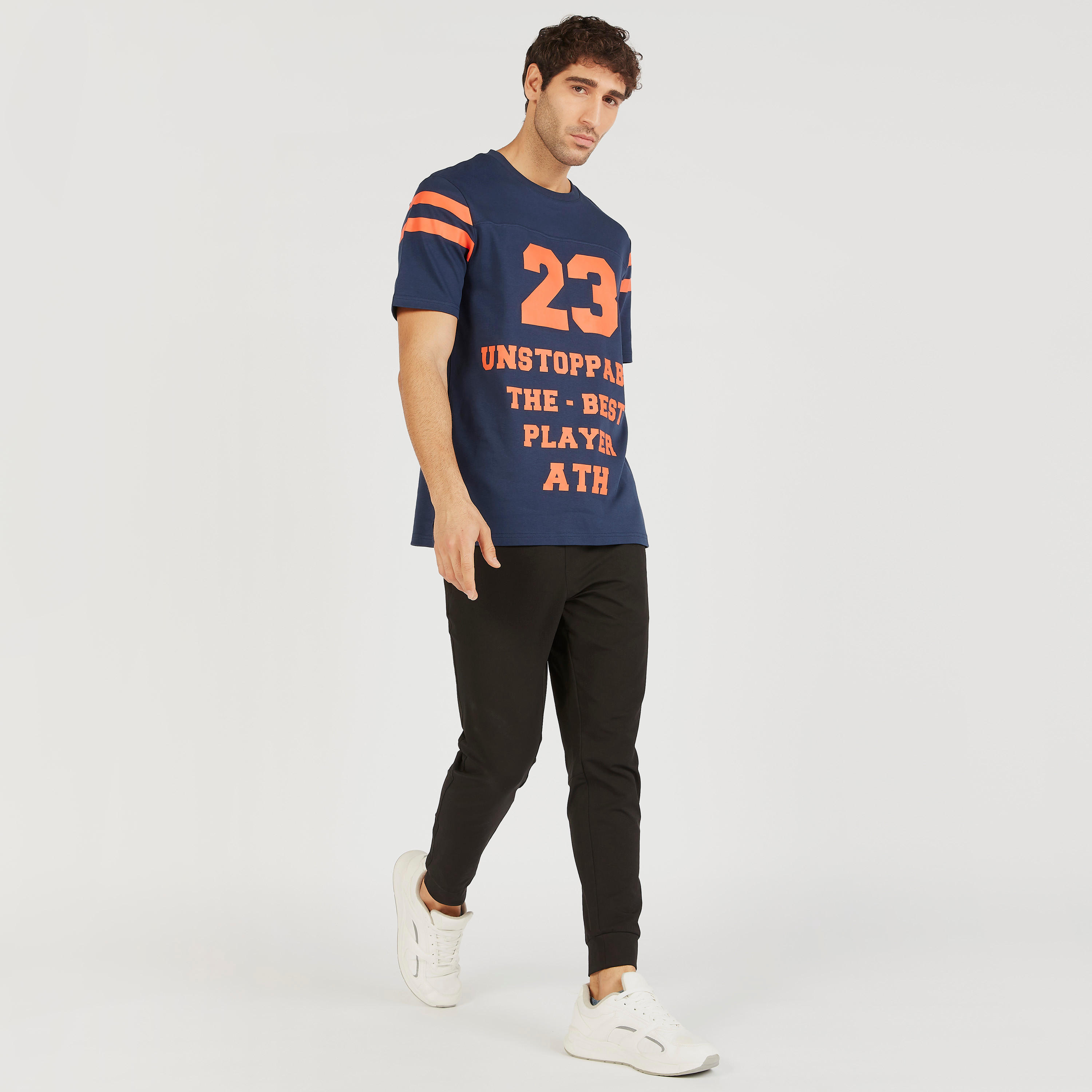 Iconic Printed Crew Neck T-shirt with Short Sleeves-men-clothing-tshirtsandpolos-tshirts-image-2