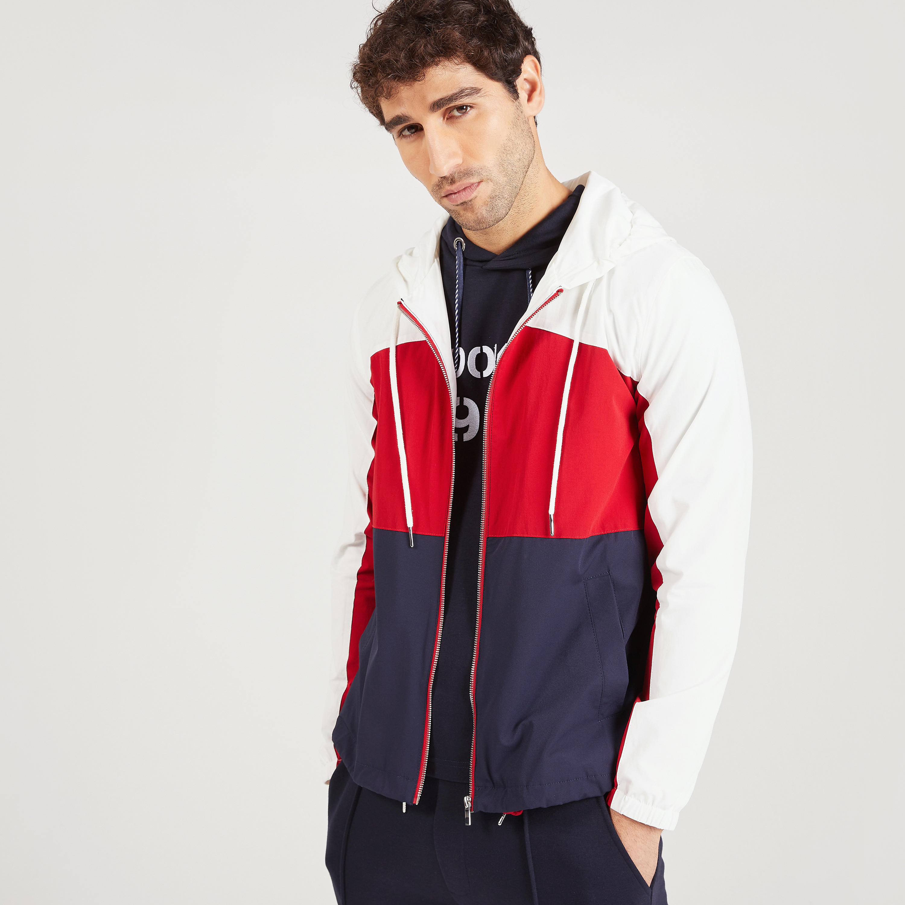 Iconic Colourblock Jacket with Hood and Pockets-men-clothing-jacketsandblazers-jackets-image-1