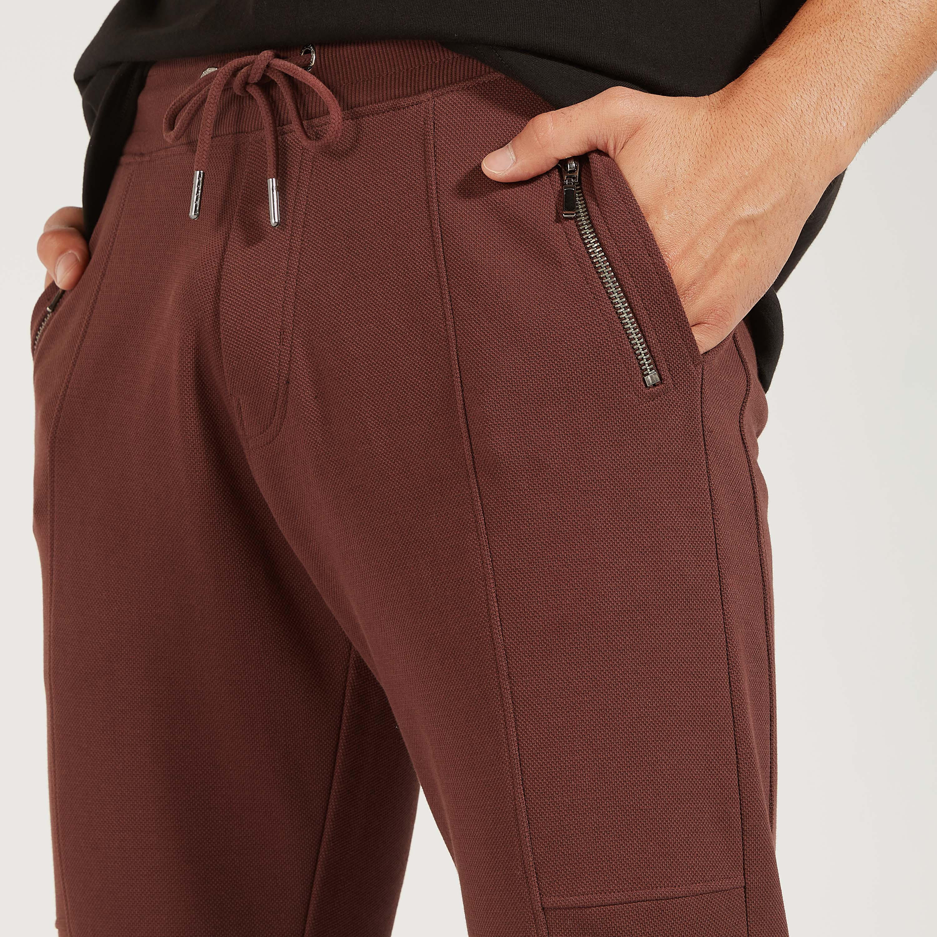 Iconic Textured Joggers with Drawstring Closure and Pockets-men-clothing-bottoms-joggers-image-3